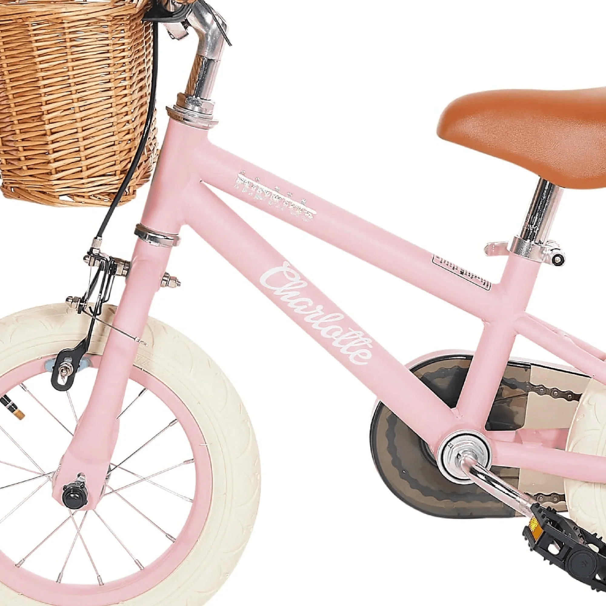 12 Inch Classic Pedal Bike with Wicker Basket - Image 25
