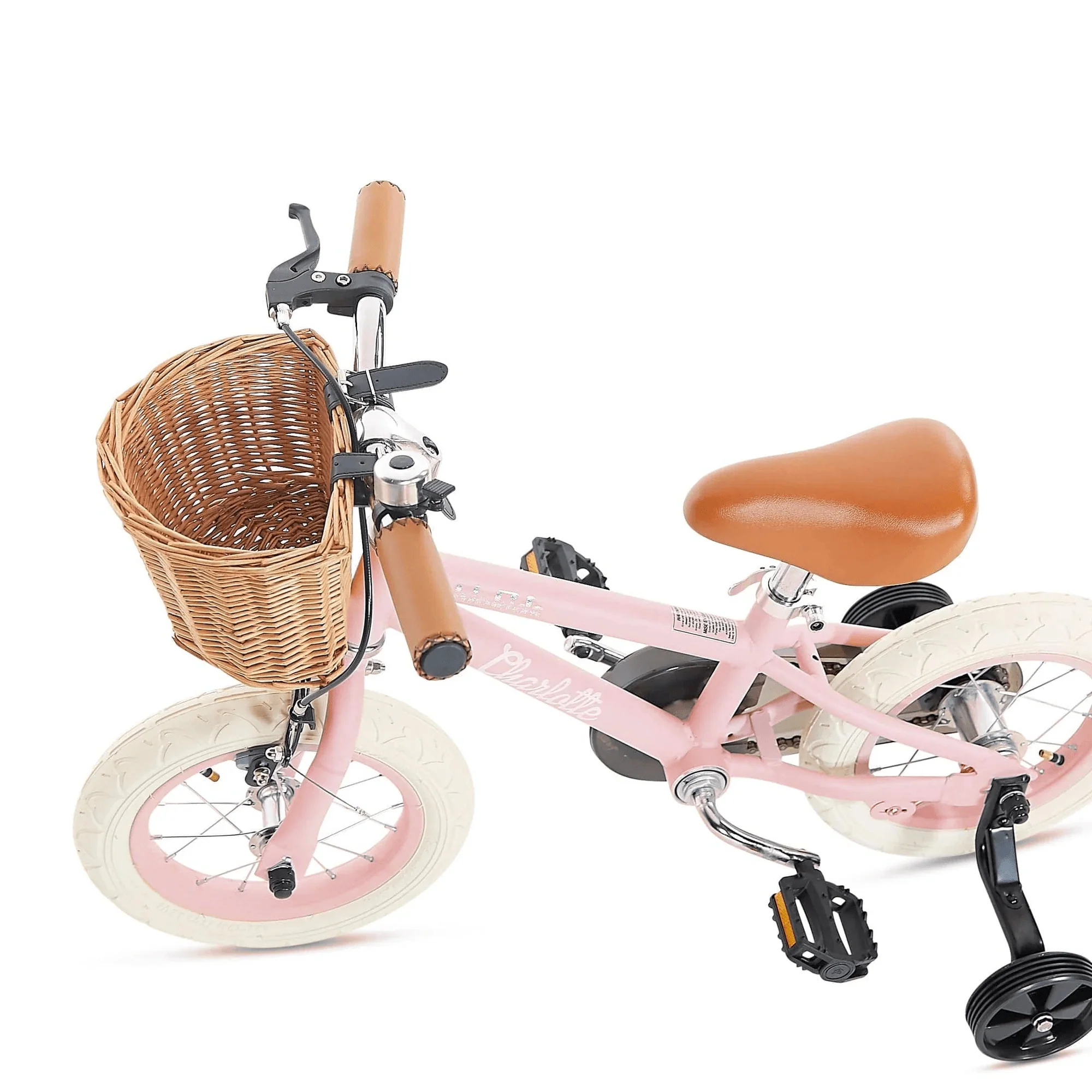 12 Inch Classic Pedal Bike with Wicker Basket - Image 27