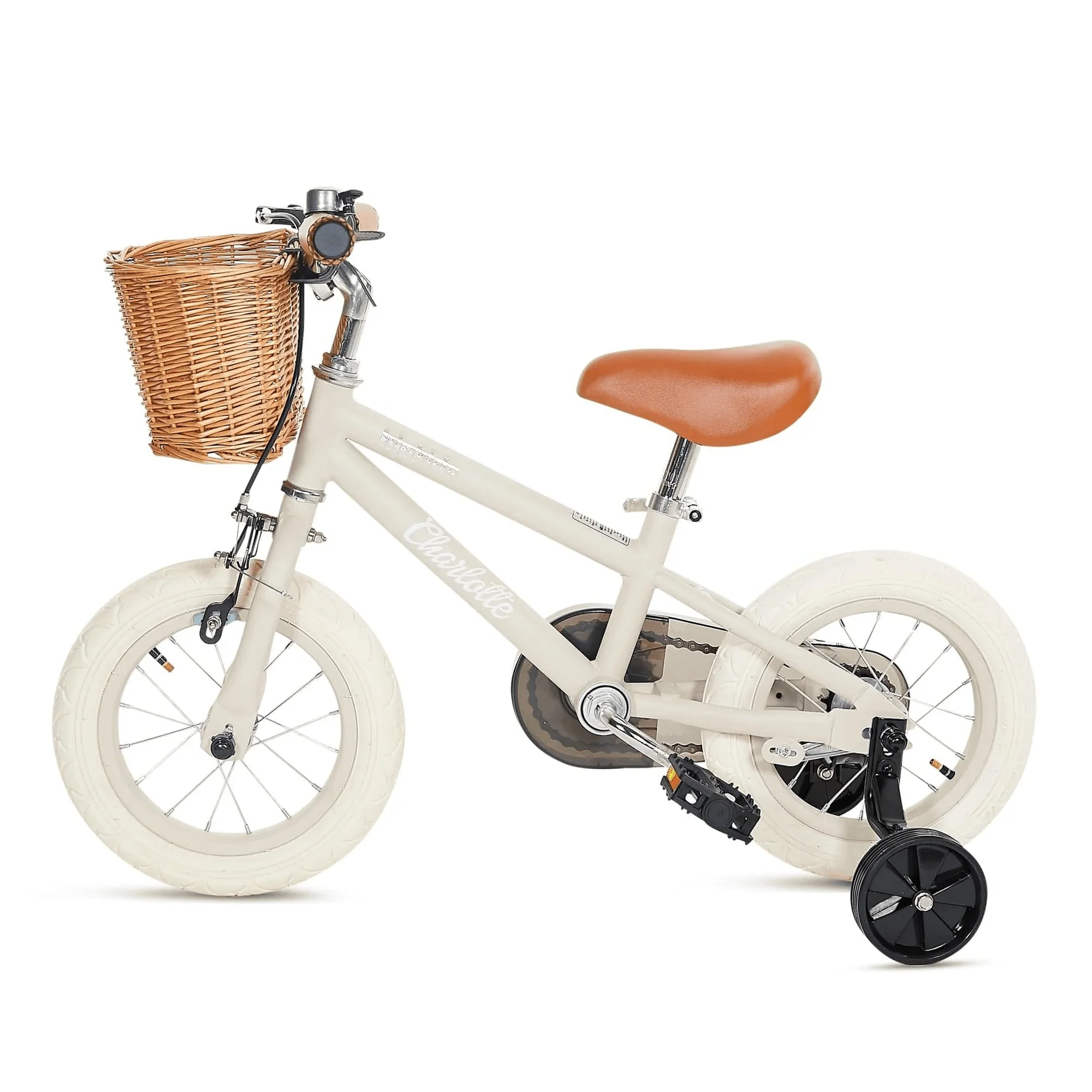 12 Inch Classic Pedal Bike with Wicker Basket - Image 28