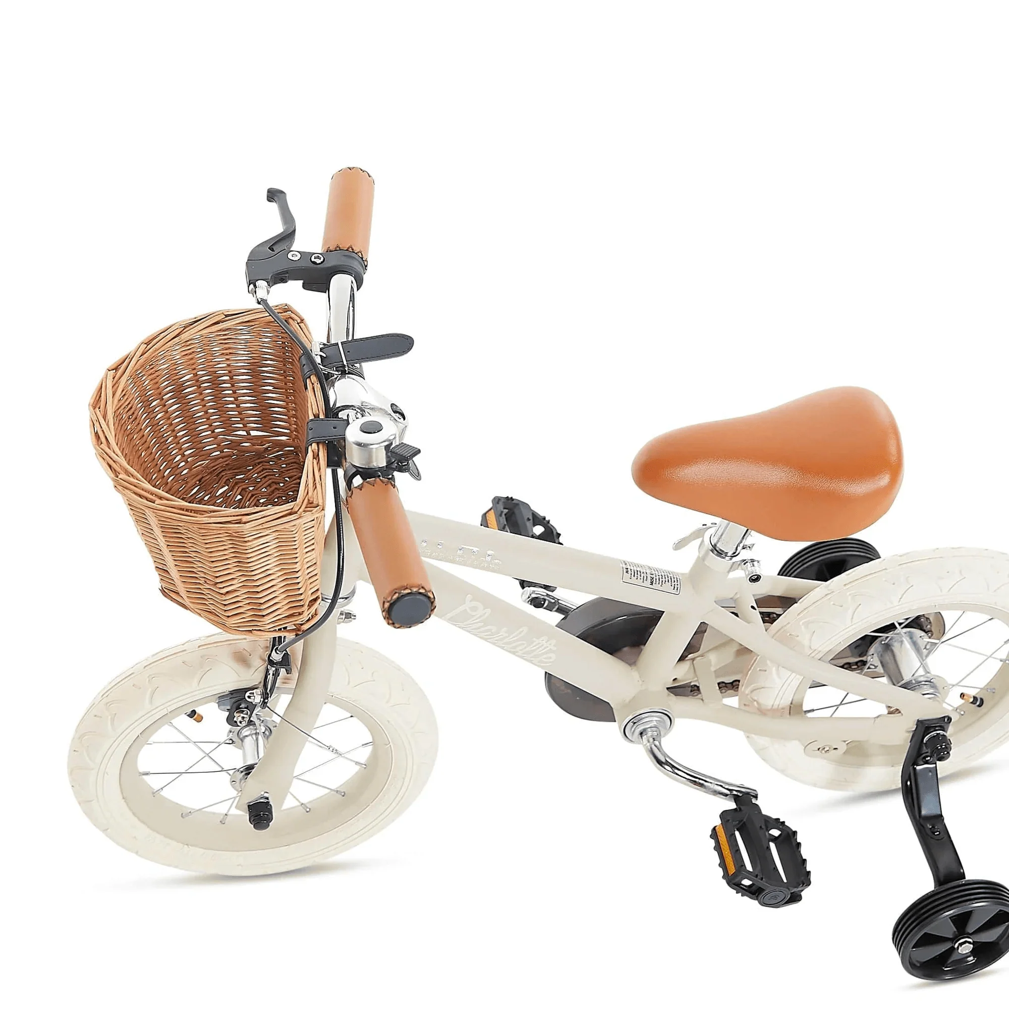 12 Inch Classic Pedal Bike with Wicker Basket - Image 30