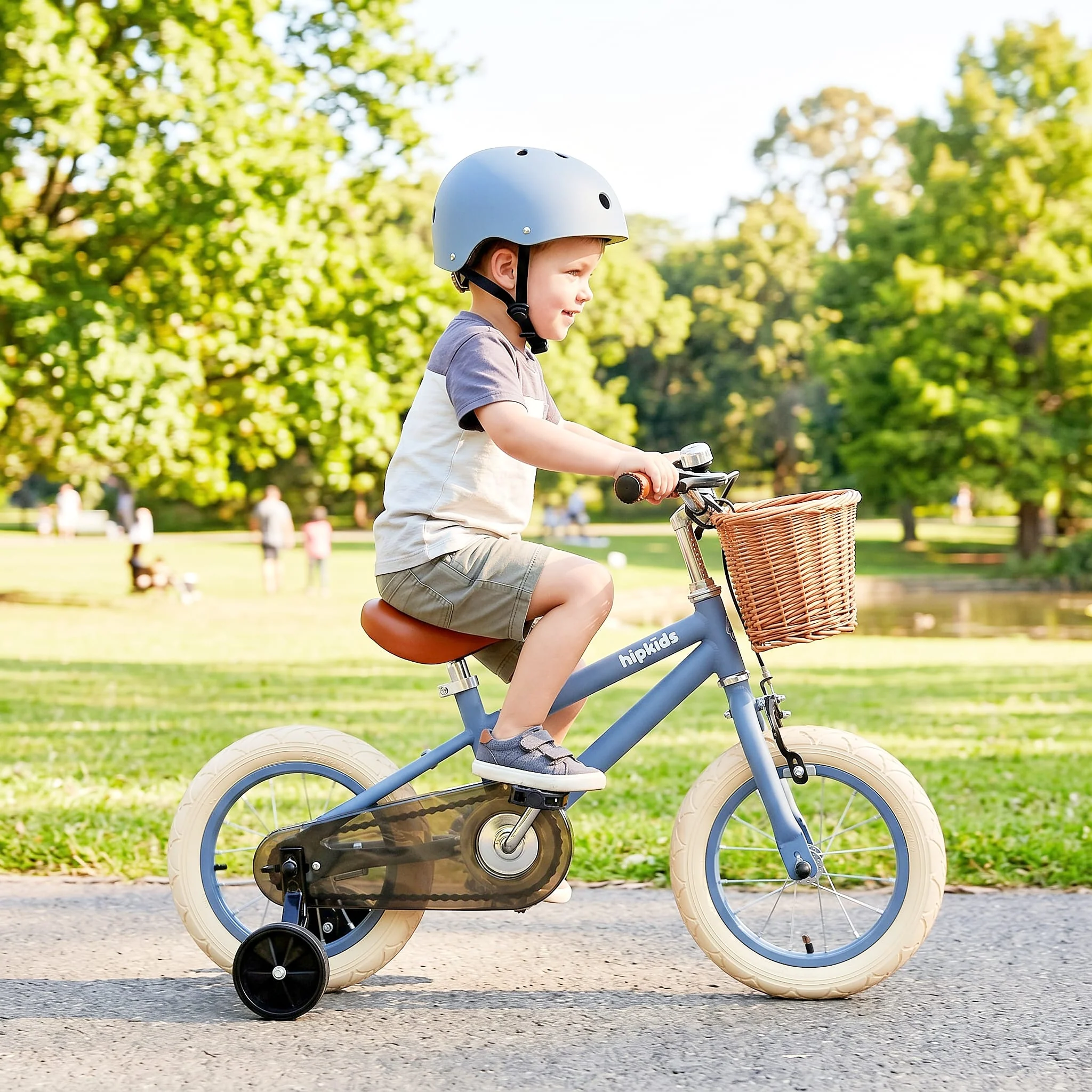 12 Inch Classic Pedal Bike with Wicker Basket - Image 4