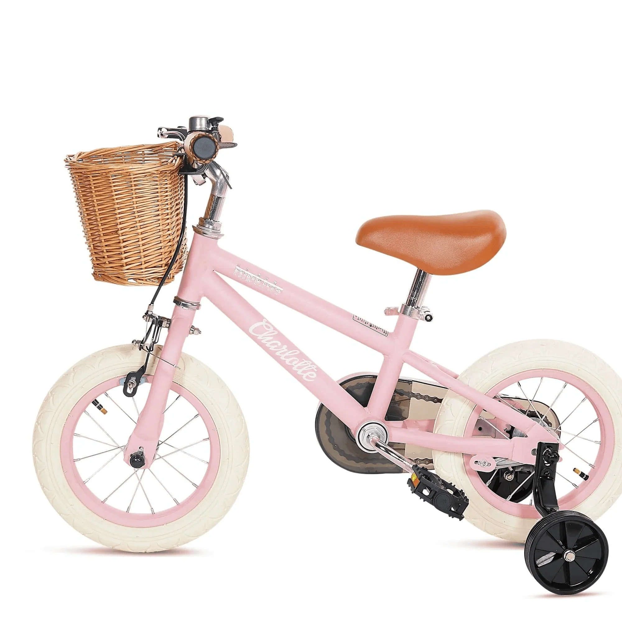 12 Inch Classic Pedal Bike with Wicker Basket - Image 7