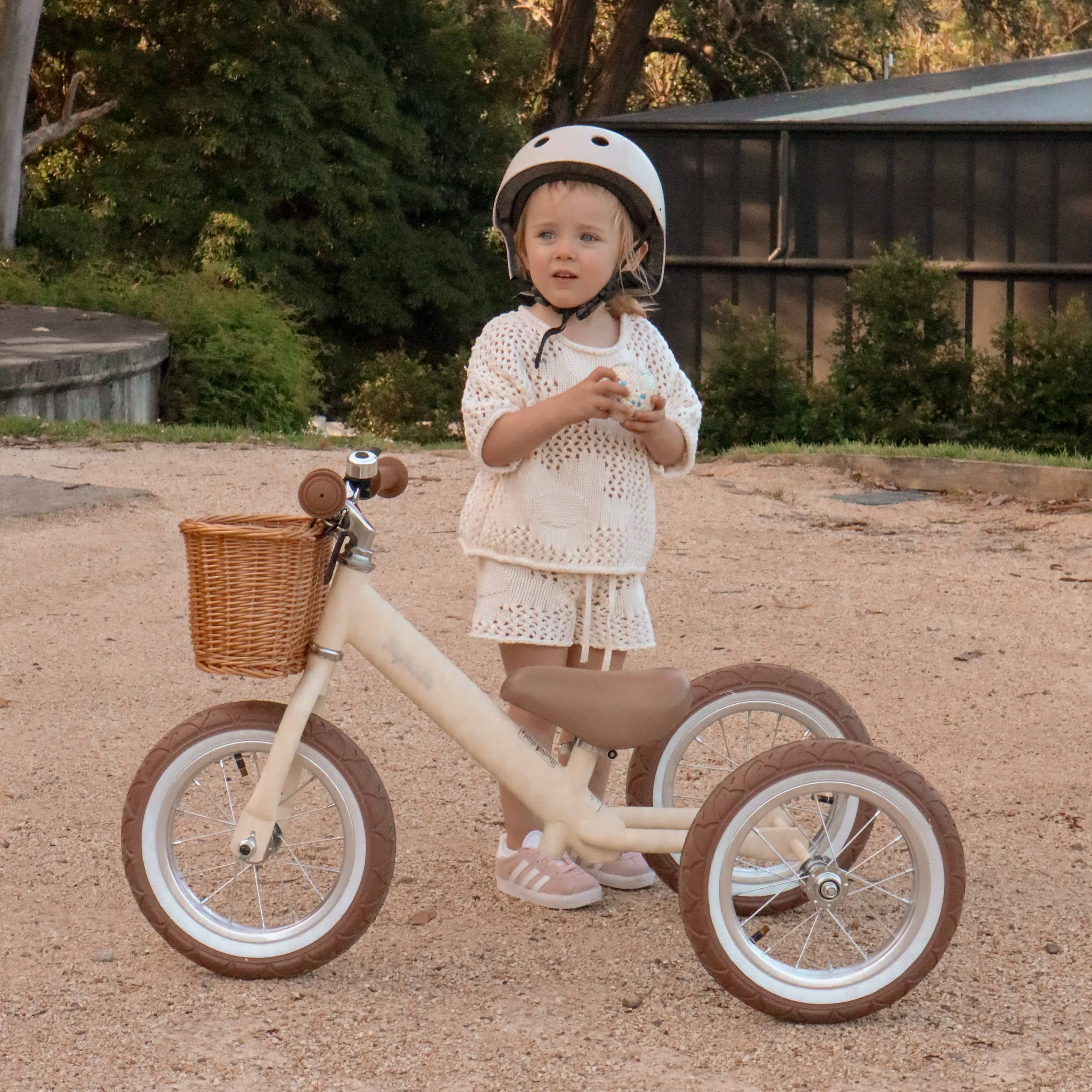 2 in 1 Steel Trike/Balance Bike (incl. wicker basket) - Image 11