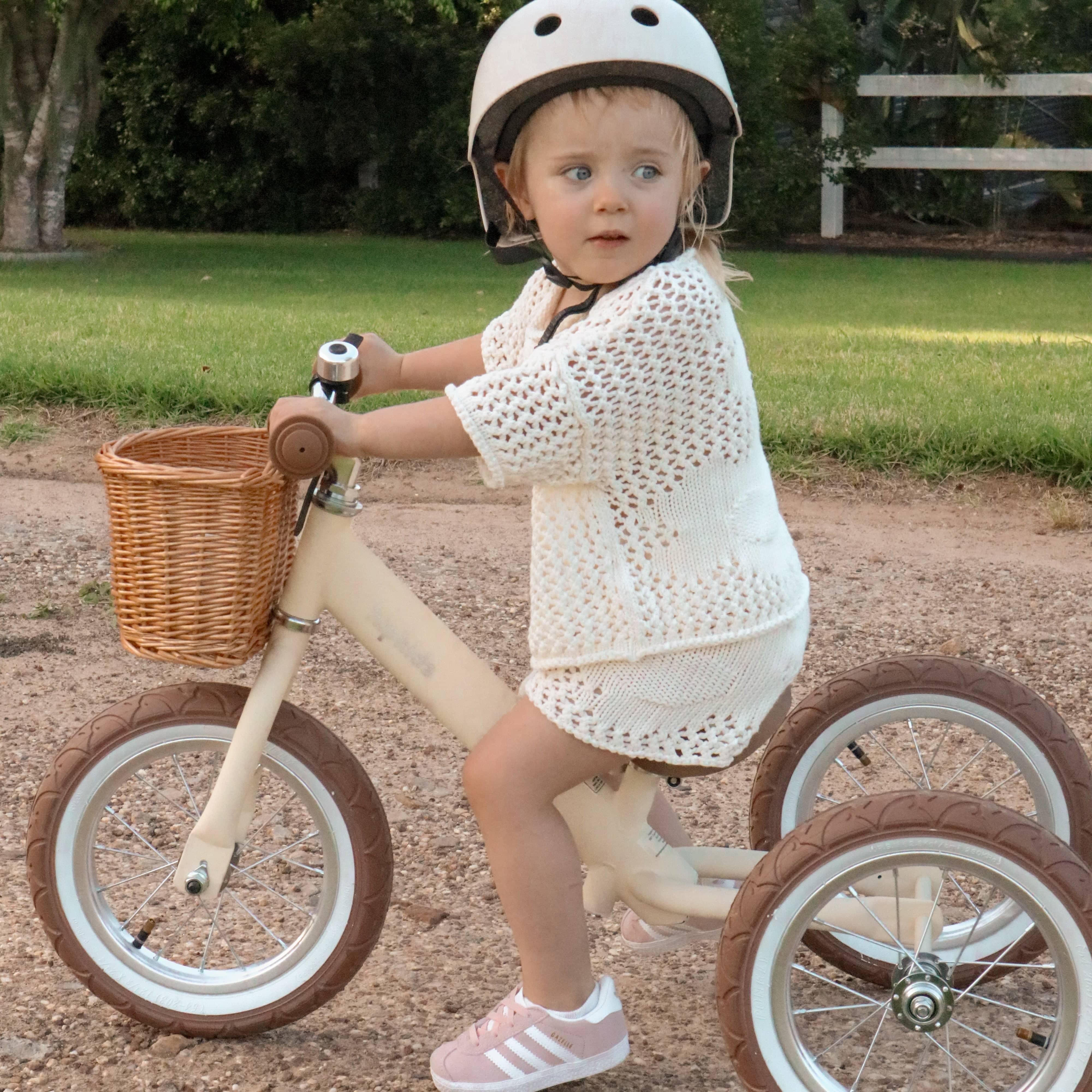2 in 1 Steel Trike/Balance Bike (incl. wicker basket) - Image 12