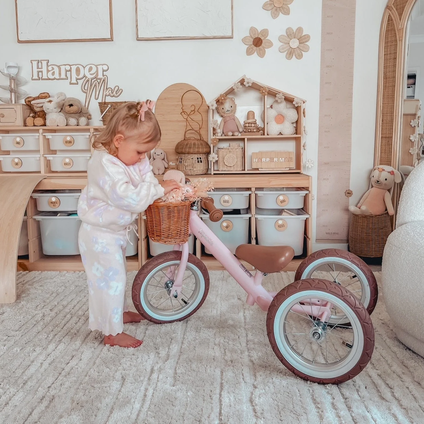 2 in 1 Steel Trike/Balance Bike (incl. wicker basket) - Image 17