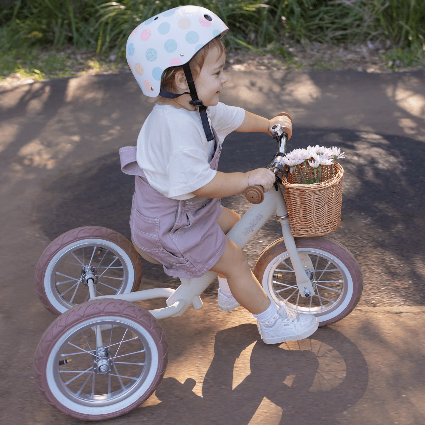2 in 1 Steel Trike/Balance Bike (incl. wicker basket) - Image 3