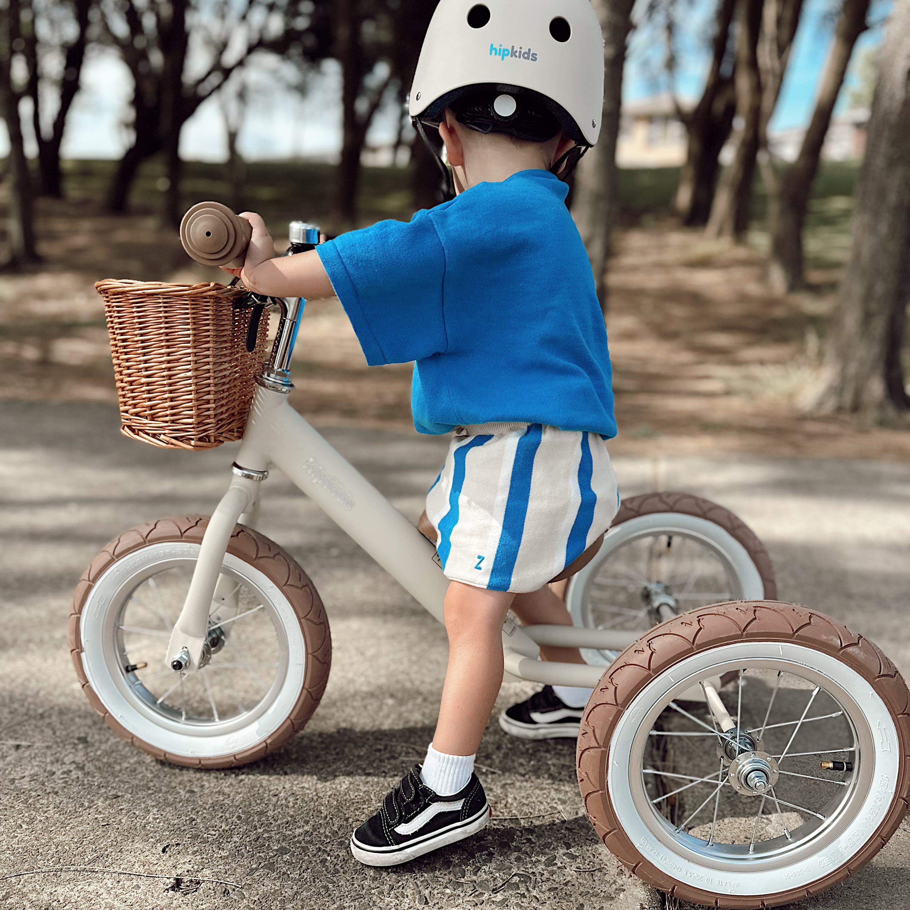 2 in 1 Steel Trike/Balance Bike (incl. wicker basket) - Image 5