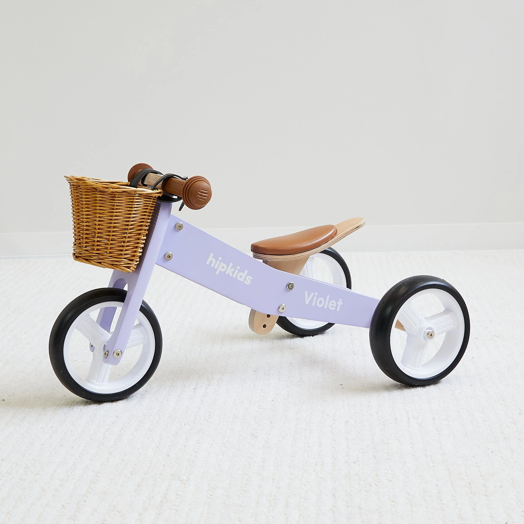 2 in 1 Toddler Mini-Trike/Balance Bike with Wicker Basket - Image 18