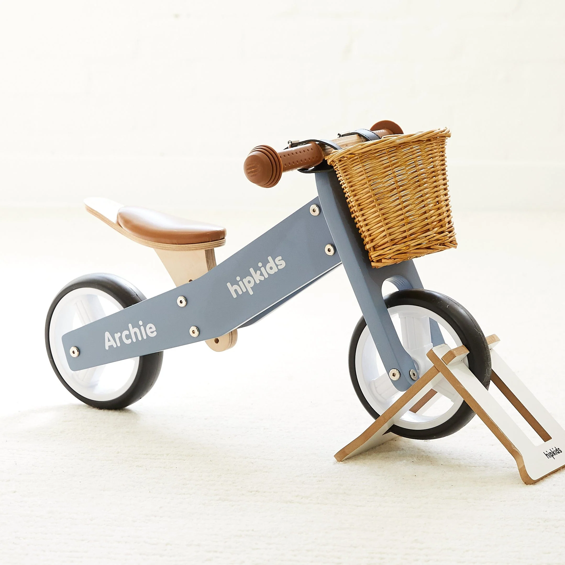 2 in 1 Toddler Mini-Trike/Balance Bike with Wicker Basket - Image 23