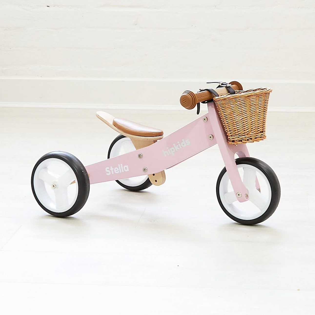 2 in 1 Toddler Mini-Trike/Balance Bike with Wicker Basket - Image 3