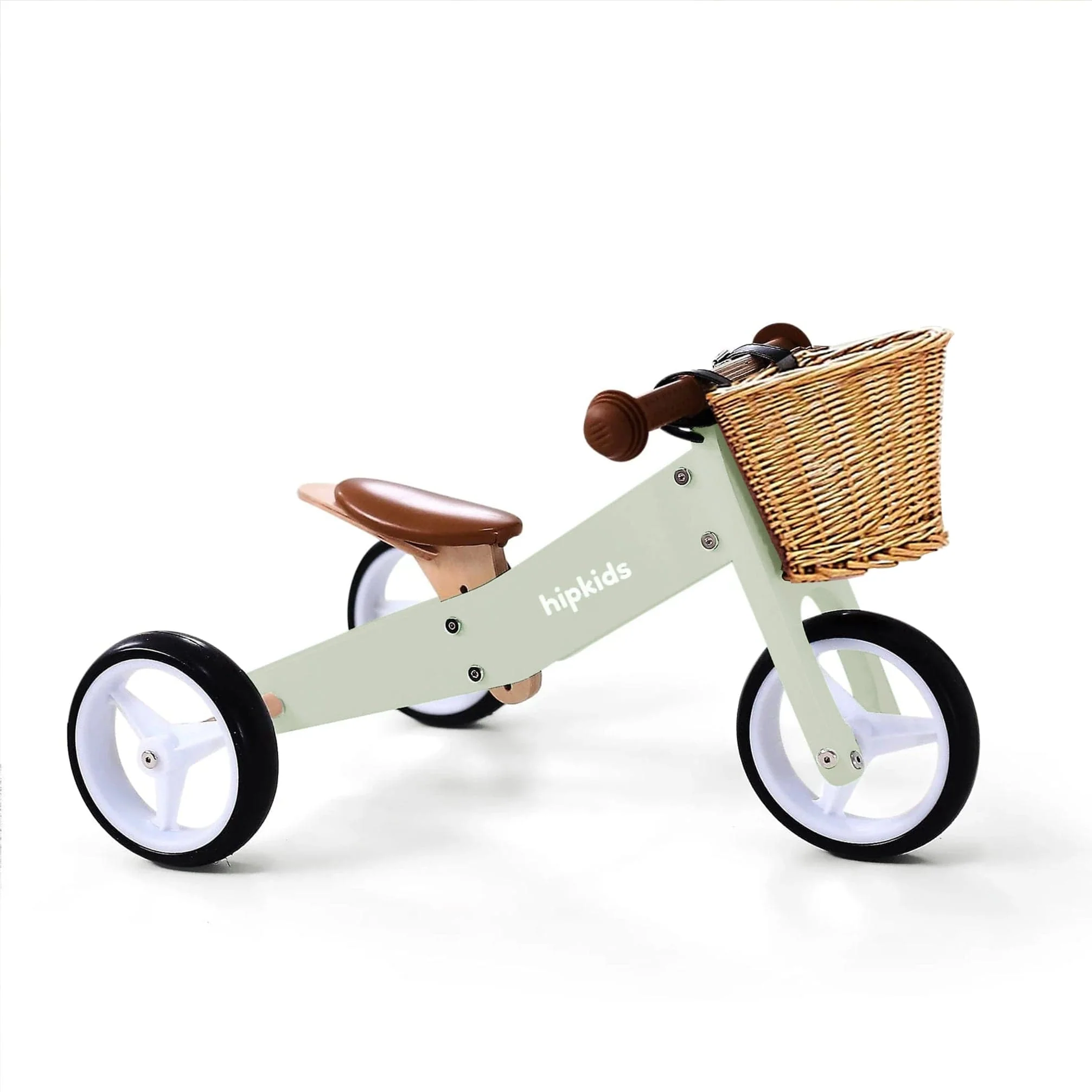 2 in 1 Toddler Mini-Trike/Balance Bike with Wicker Basket - Image 9