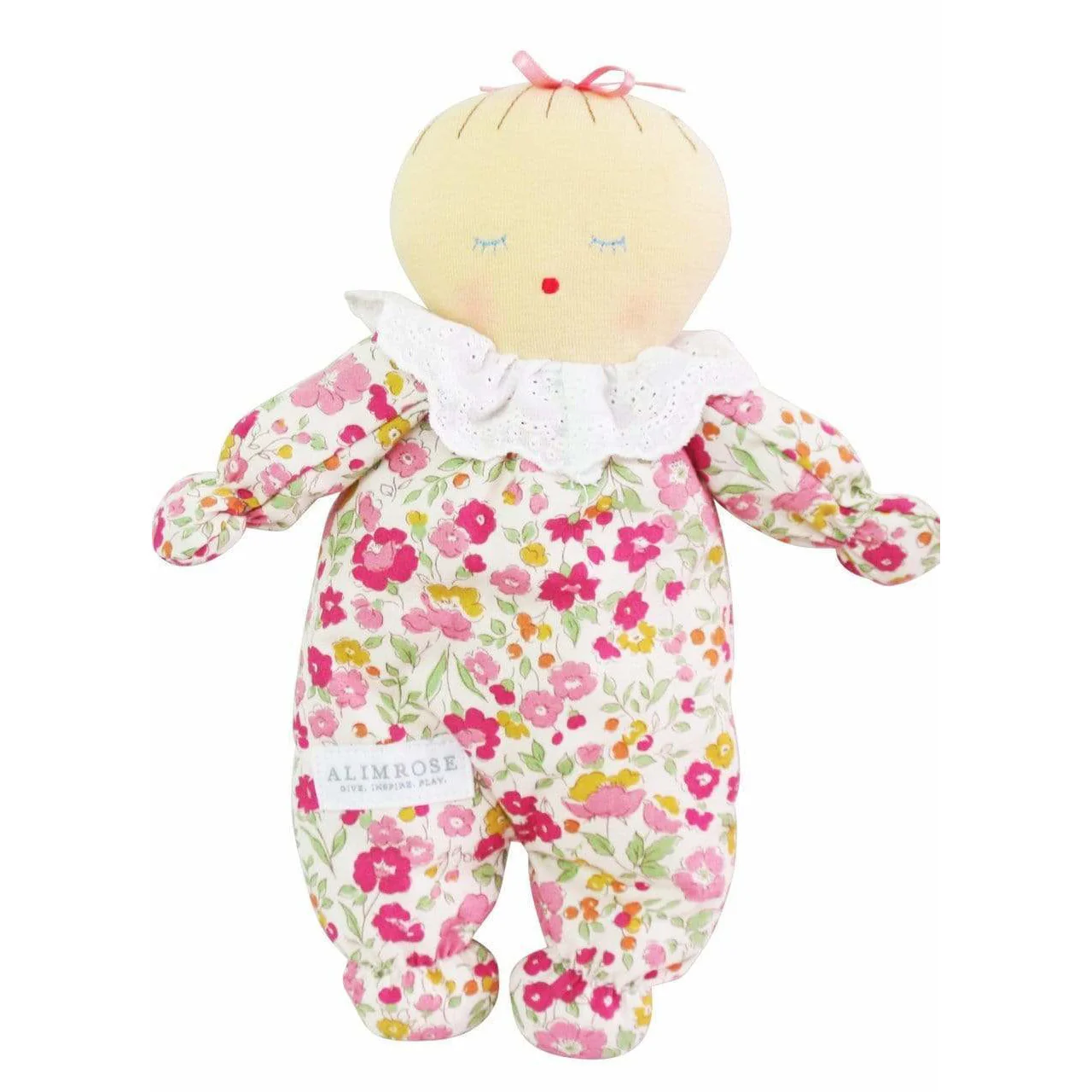 Alimrose Asleep Awake Baby Doll 24cm - Rose Garden - Image 2