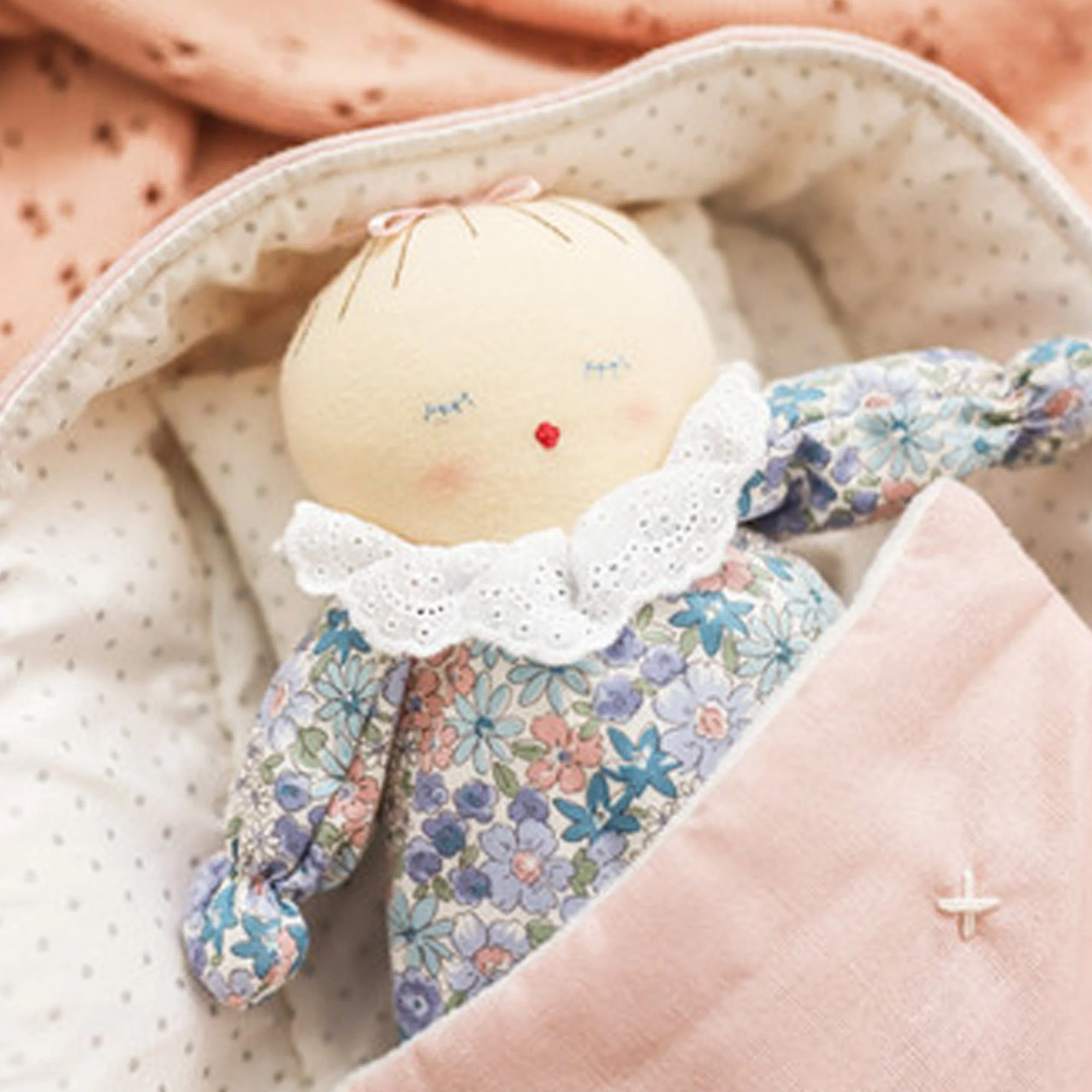 Alimrose Playtime Doll Carrier Set 30cm - Pale Pink & Spot - Image 3