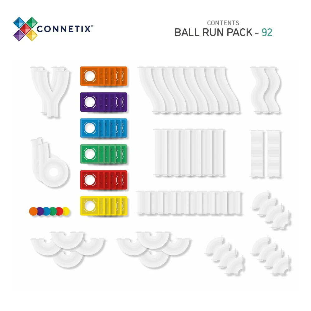 Connetix  Rainbow Ball Run Pack 92pcs - Image 17