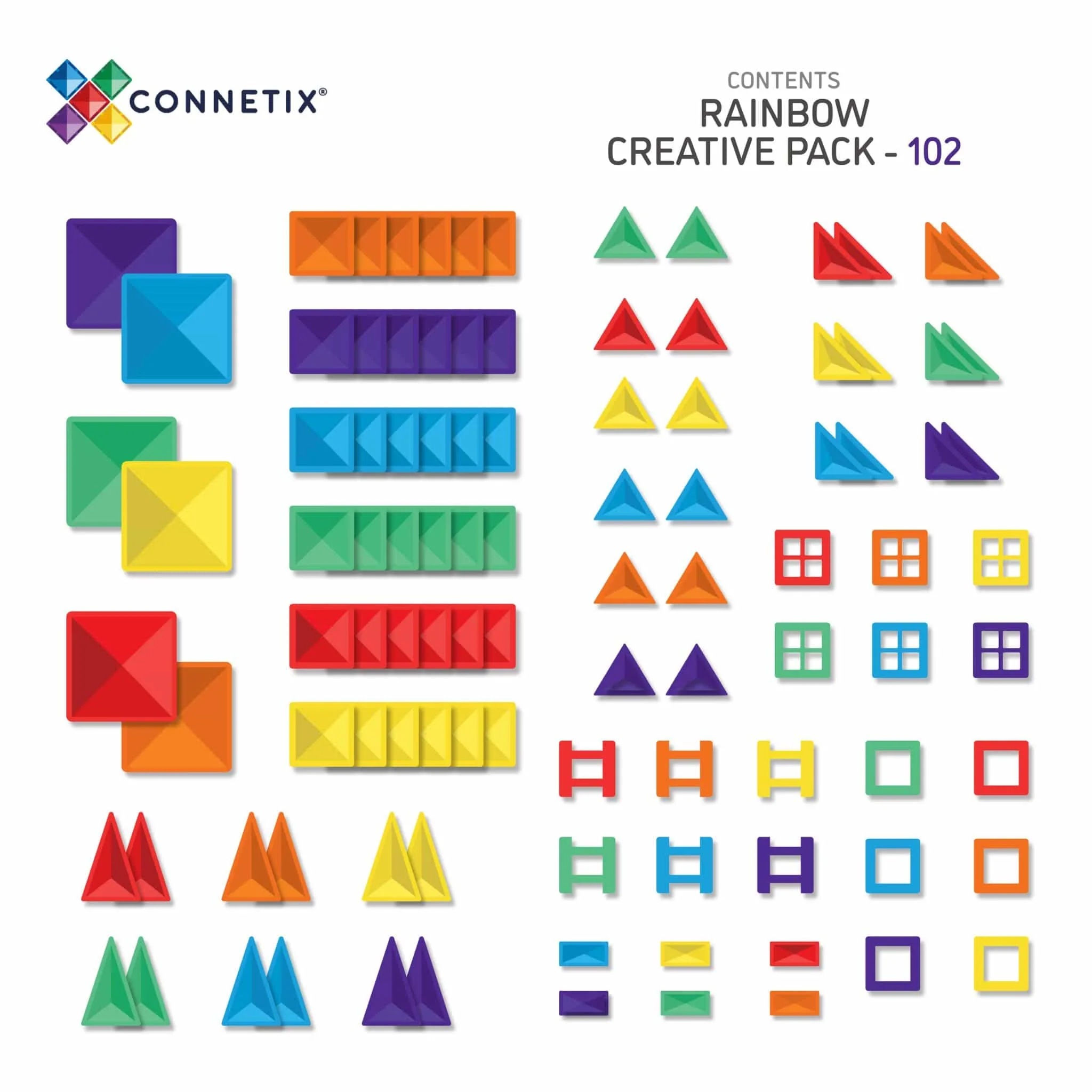 Connetix Rainbow Creative Pack 102 Piece - Image 11