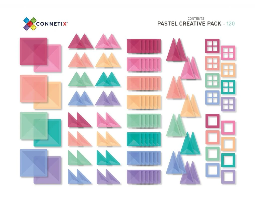 Connetix Tiles 120 Piece Pastel Creative Pack - Image 2