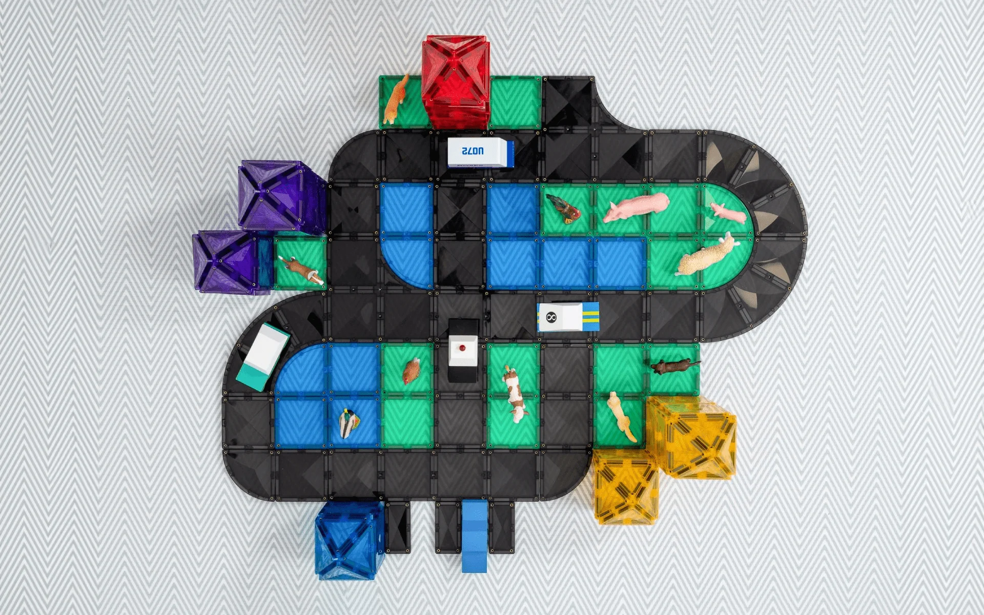 Connetix Tiles Creative Roads Pack 48 Piece - Image 4