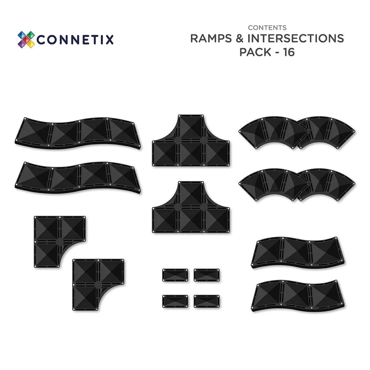 Connetix Tiles Ramps & Intersections Pack 16pcs - Image 12