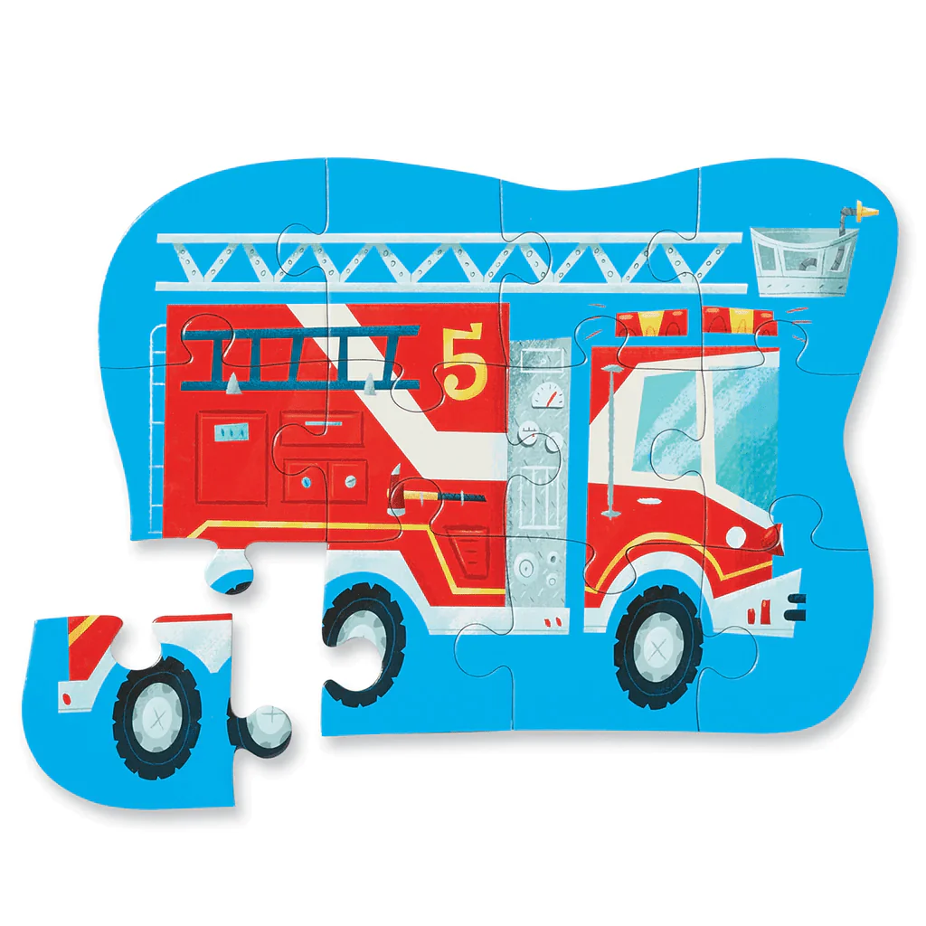 Crocodile Creek 12pc Mini Puzzle Fire Truck - Image 2