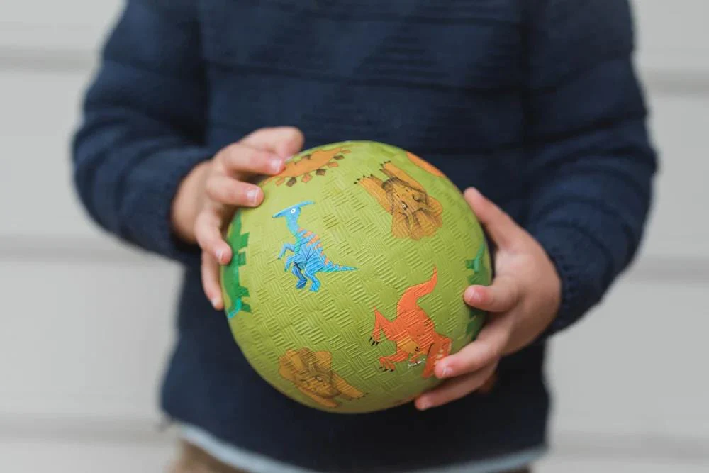 Crocodile Creek 7 Inch Playground Ball - Dinosaurs Green - Image 2