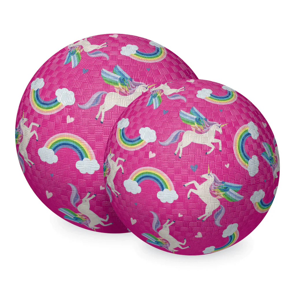 Crocodile Creek 7 Inch Playground Ball - Unicorn Rainbow - Image 3