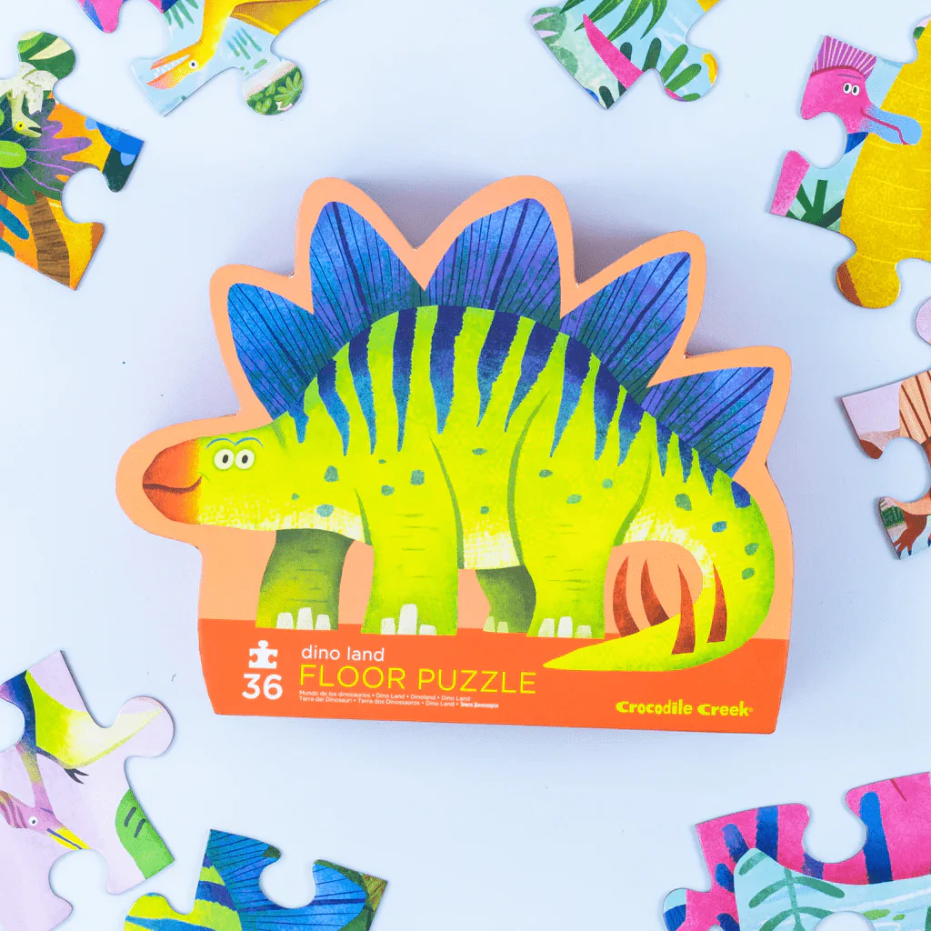 Crocodile Creek Classic 36pc Floor Puzzle Dino Land - Image 2
