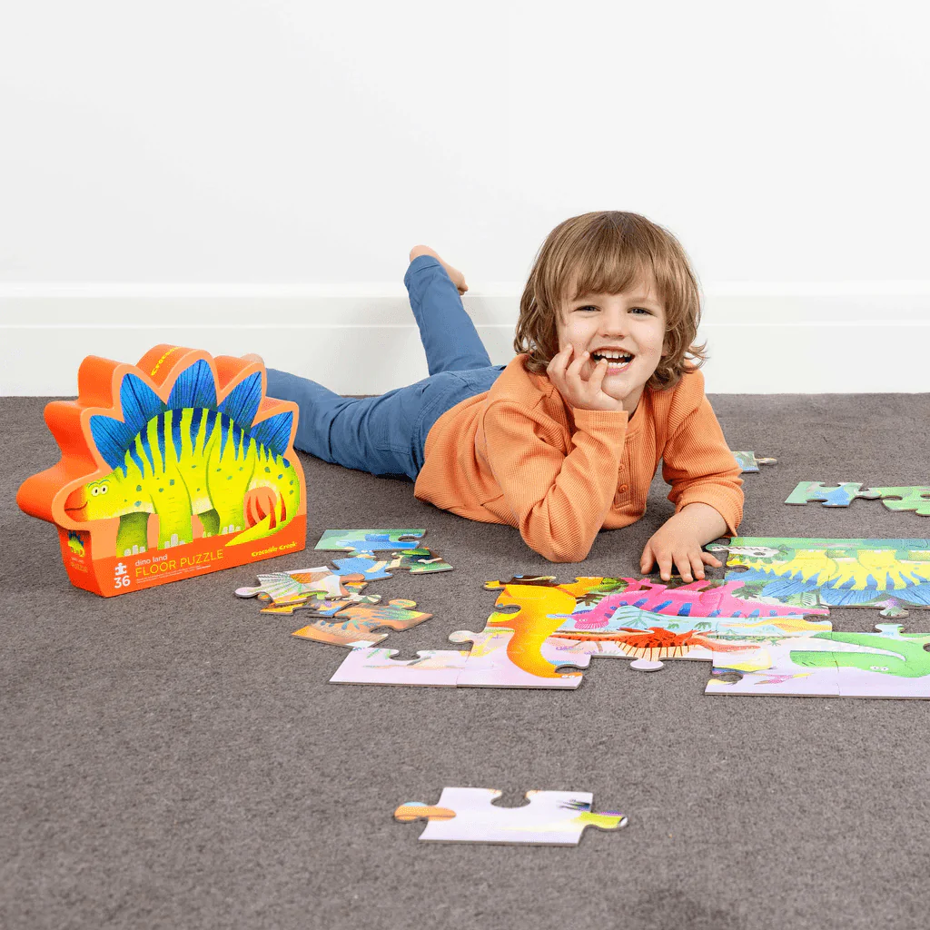 Crocodile Creek Classic 36pc Floor Puzzle Dino Land - Image 5