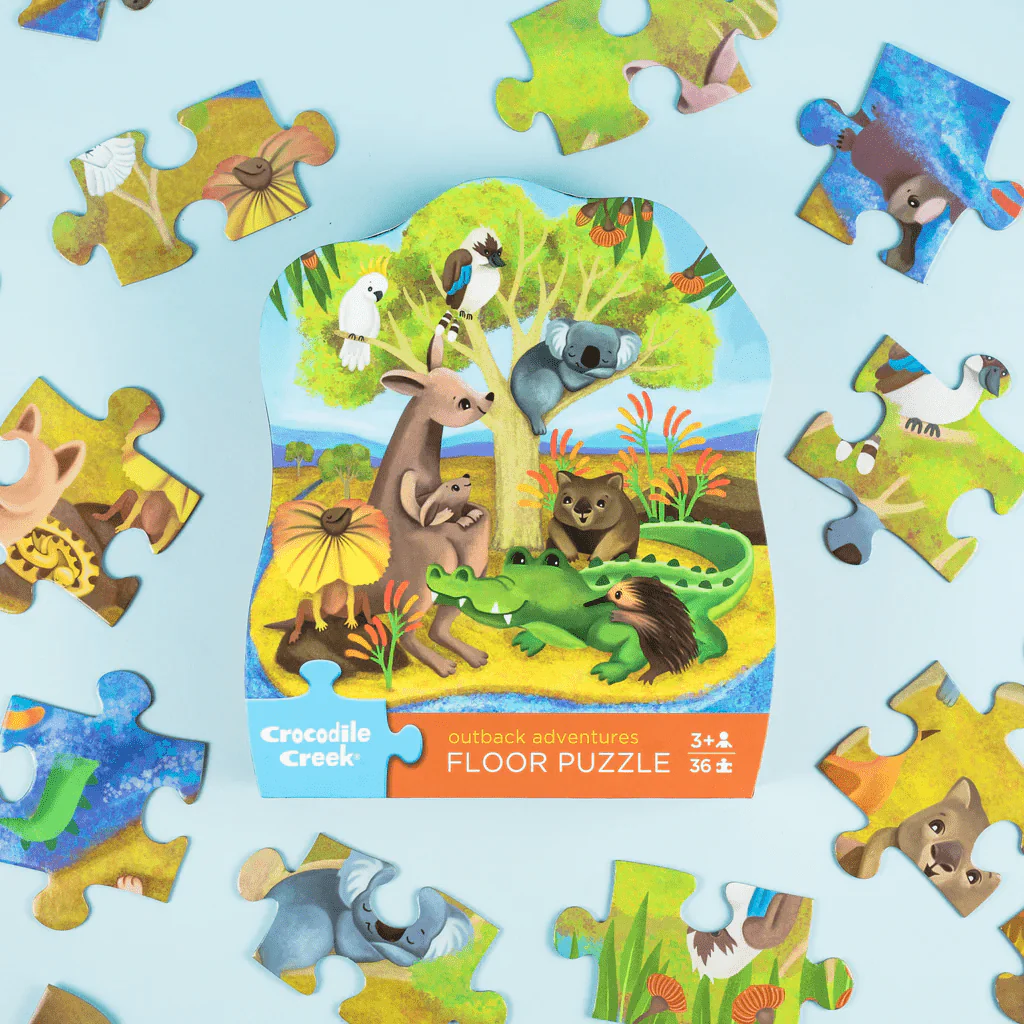 Crocodile Creek Classic Floor Puzzle 36 pc - Outback Adventures - Image 2