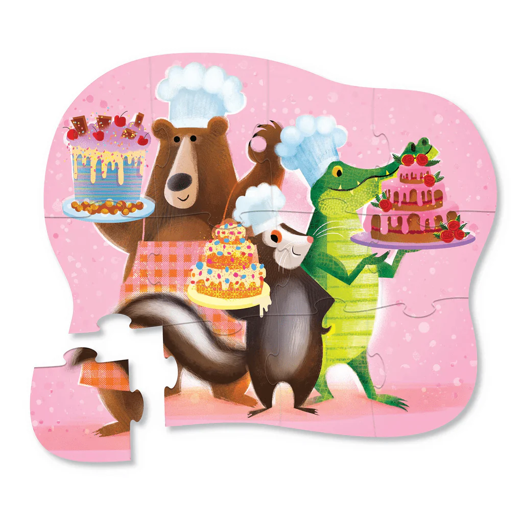 Crocodile Creek Mini Puzzle 12 pc - Sweet Treats - Image 2