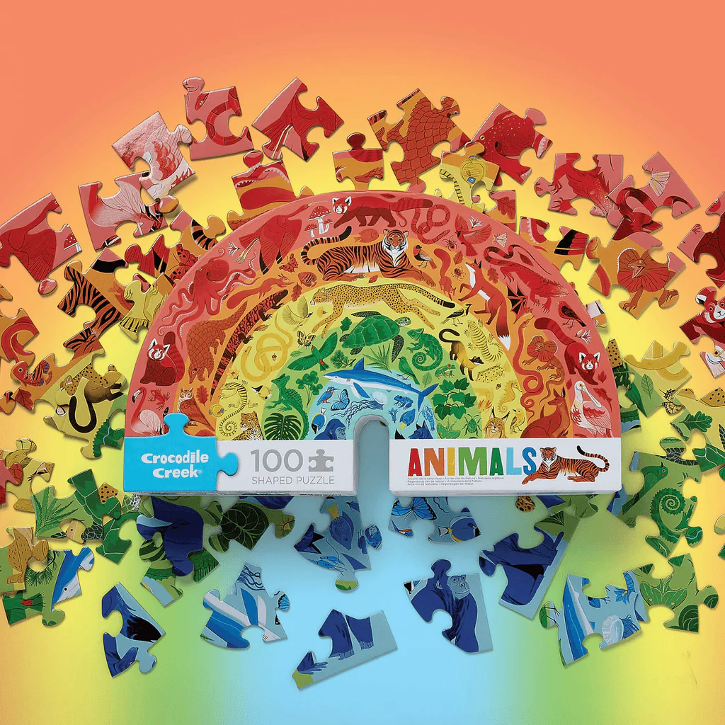 Crocodile Creek Rainbow Puzzle 100 pc - Animals - Image 3