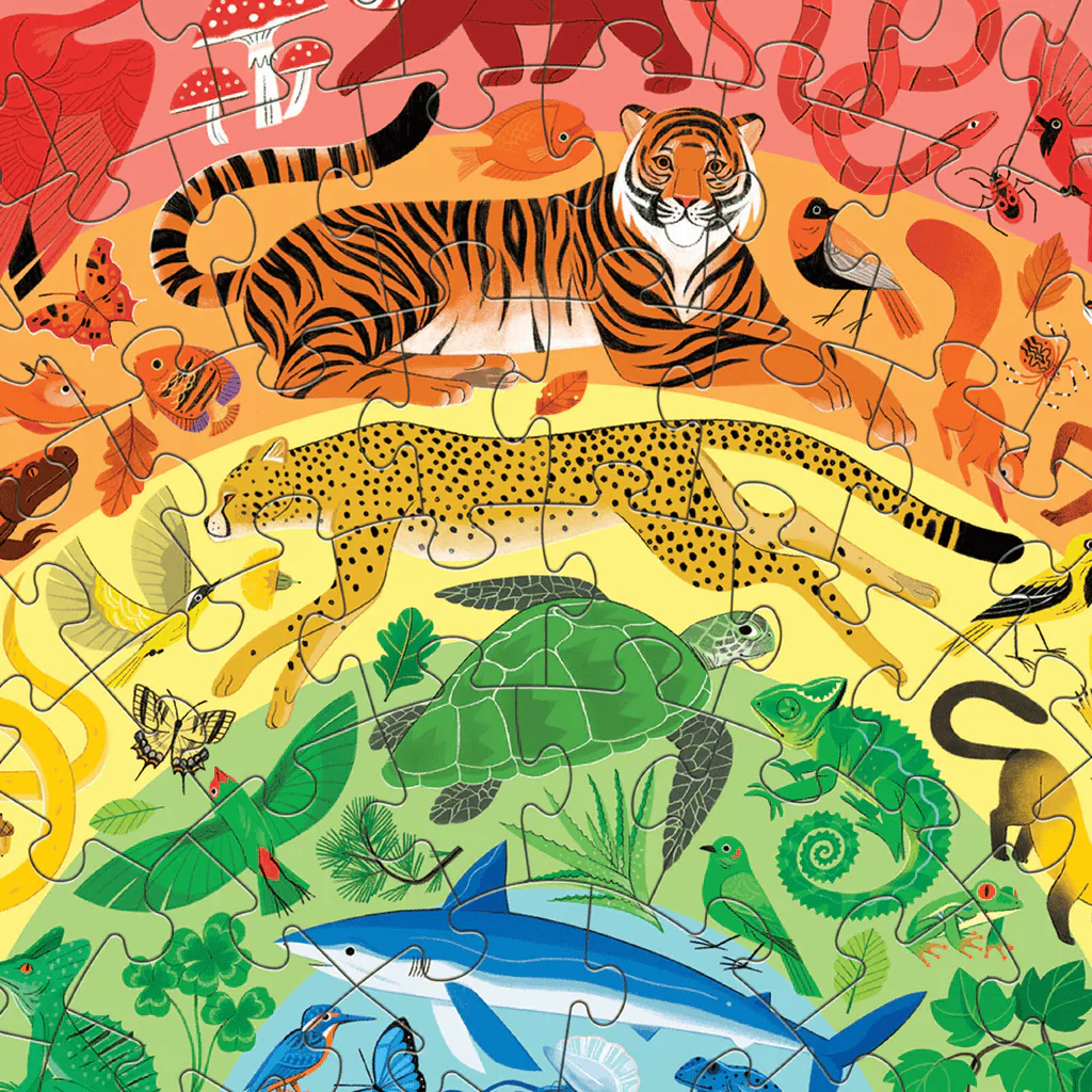 Crocodile Creek Rainbow Puzzle 100 pc - Animals - Image 4