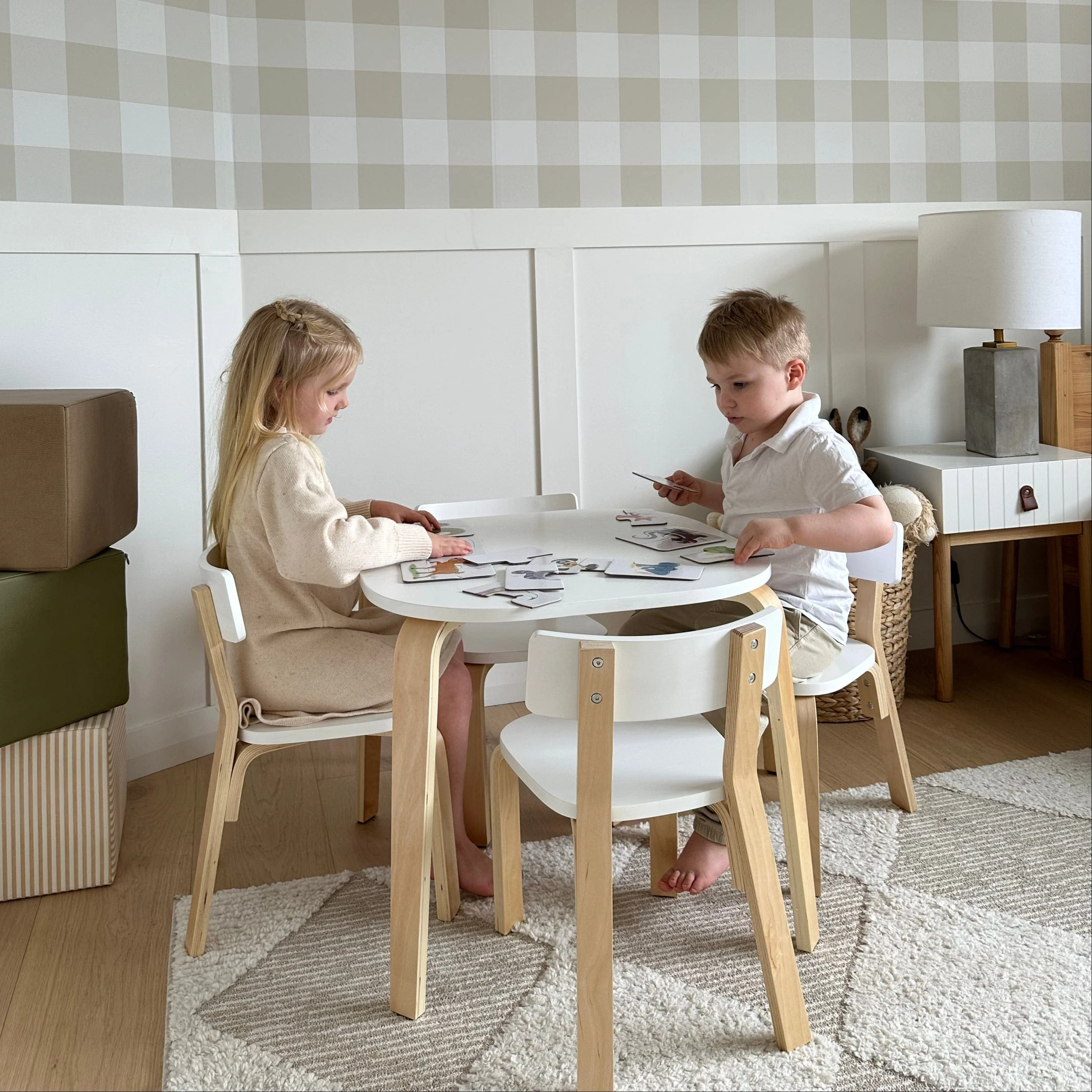 EZRA Square Table & 4 Chair Set - Image 3