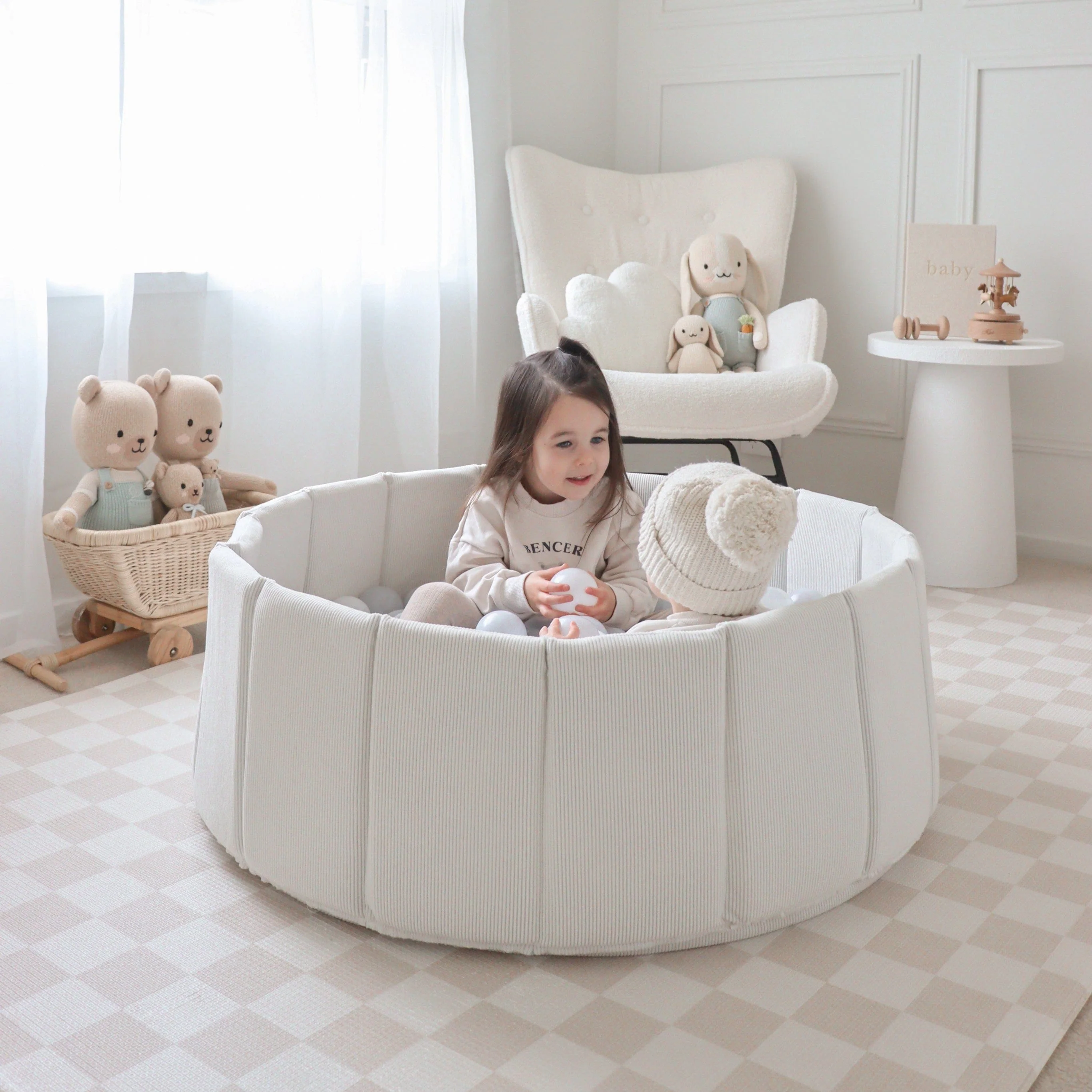 Foldable Corduroy Ball Pit - Image 6