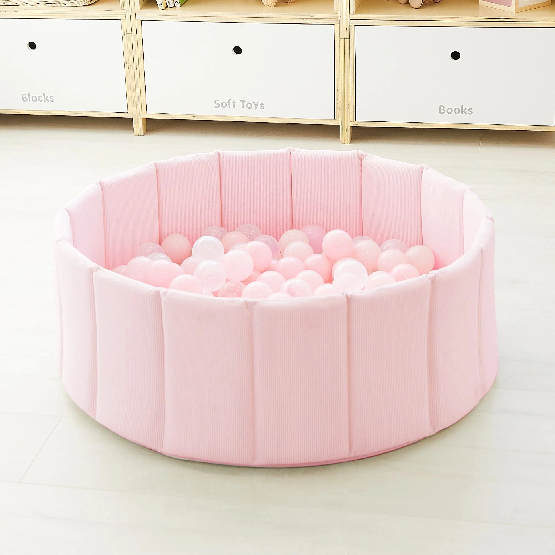 Foldable Corduroy Ball Pit with 200 Balls - Image 15