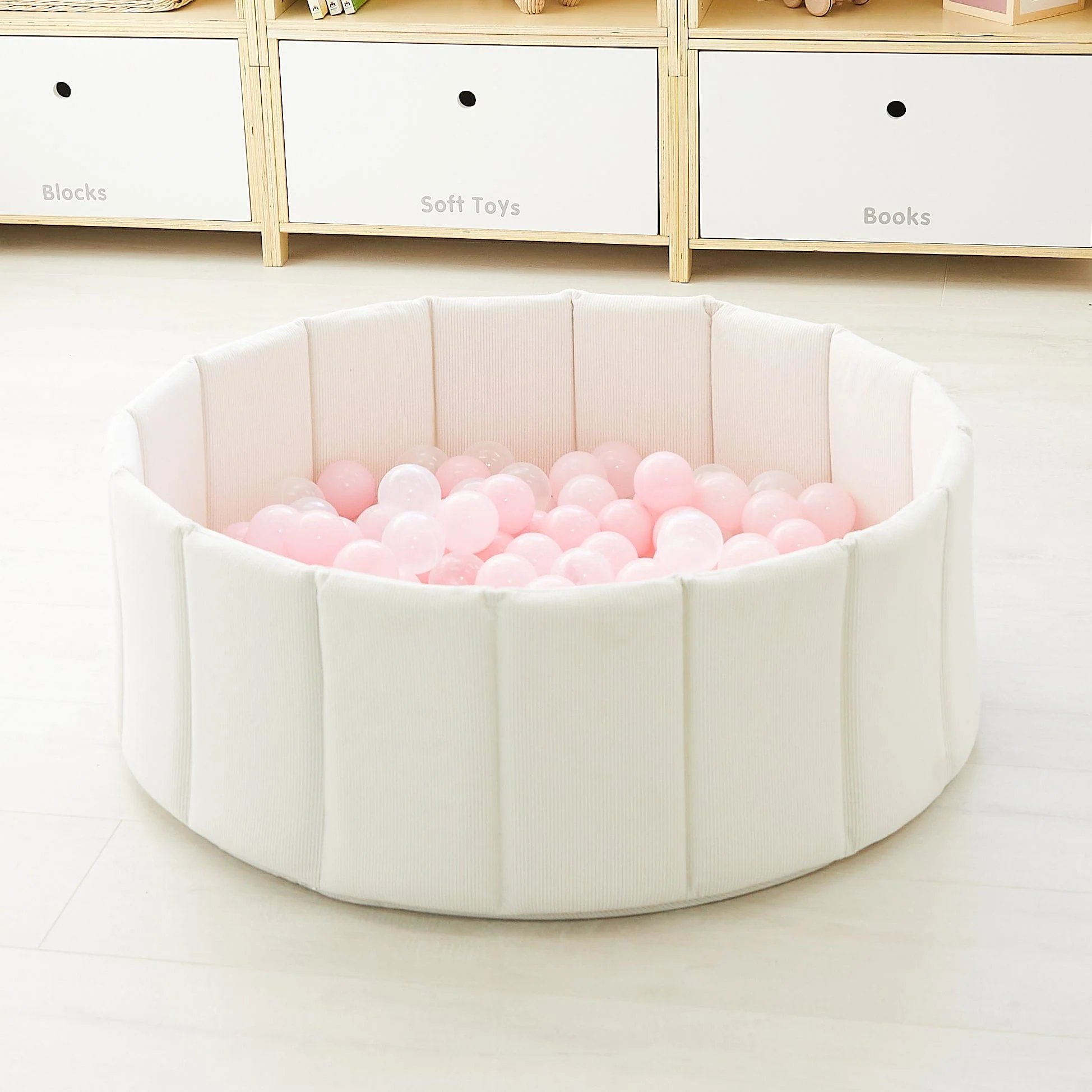 Foldable Corduroy Ball Pit with 200 Balls - Image 19