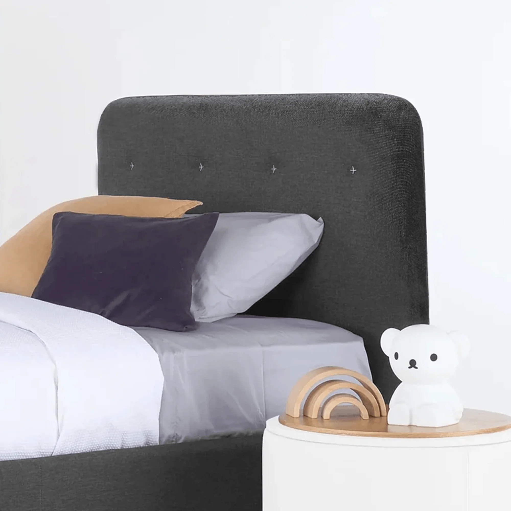 HARLOW Upholstered Bed - Ash Grey - Image 16