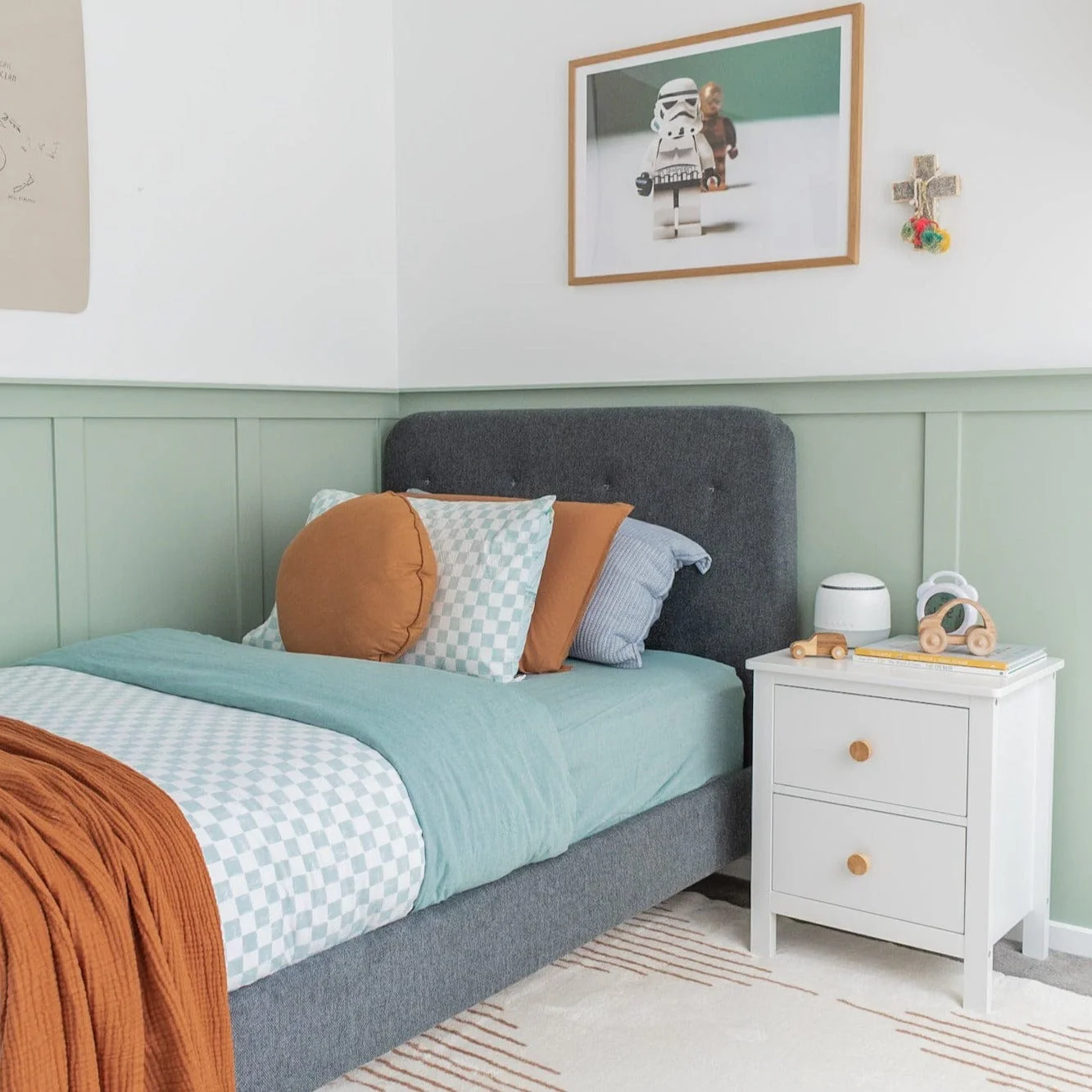HARLOW Upholstered Bed - Ash Grey - Image 2