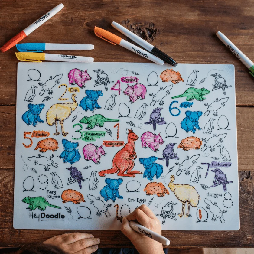 HeyDoodle Reusable Silicone Drawing Mat - Image 11
