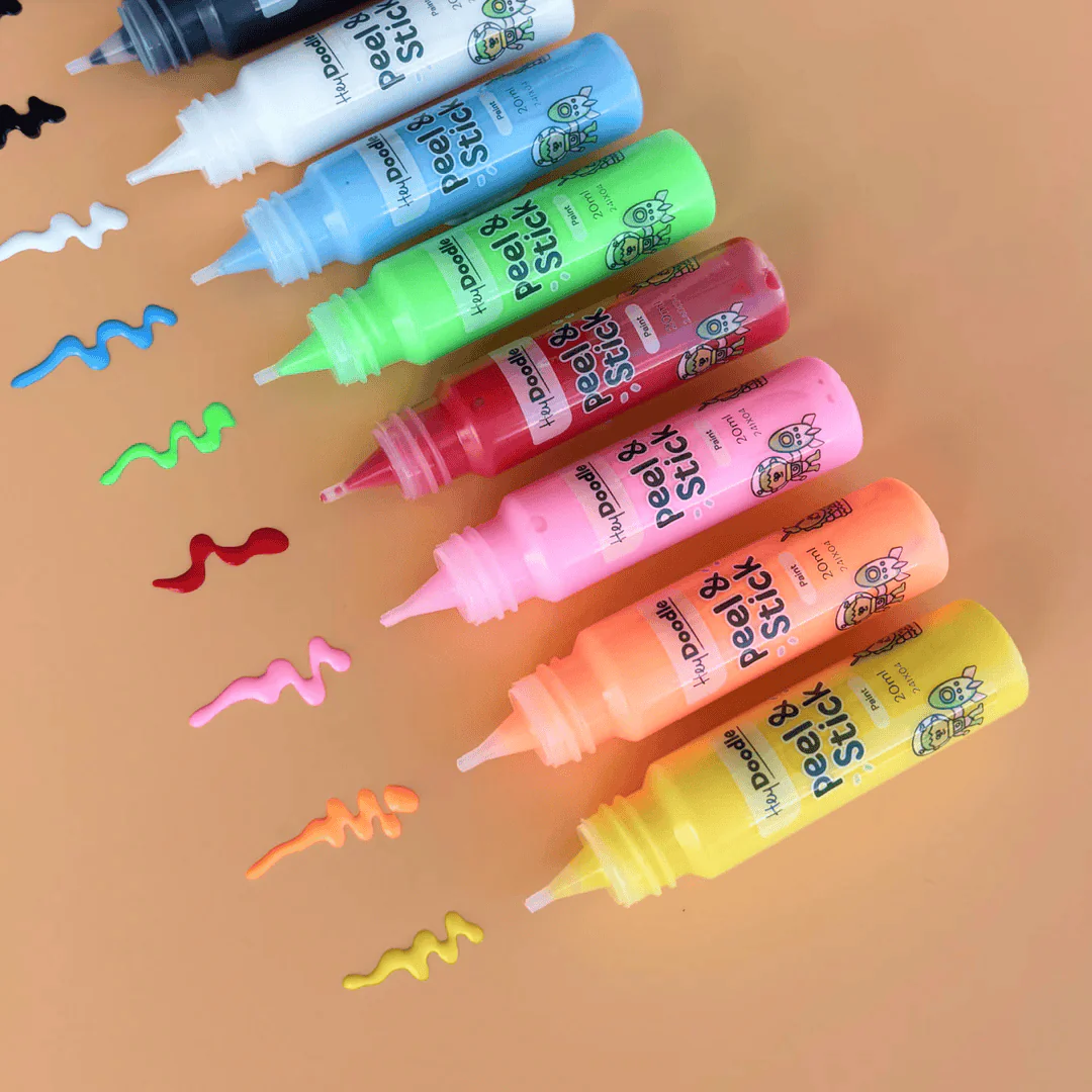 HeyDoodle Solid Peel & Stick Paint - Easy Peel and Stickable Colours - Image 7