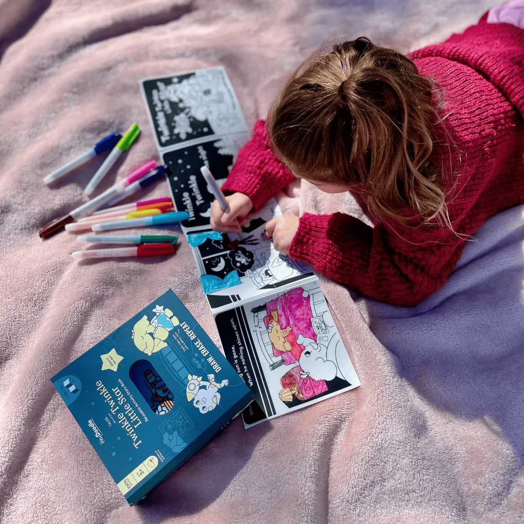 HeyDoodle Twinkle Twinkle Little Star Tales - Reusable Colouring Book - Image 6