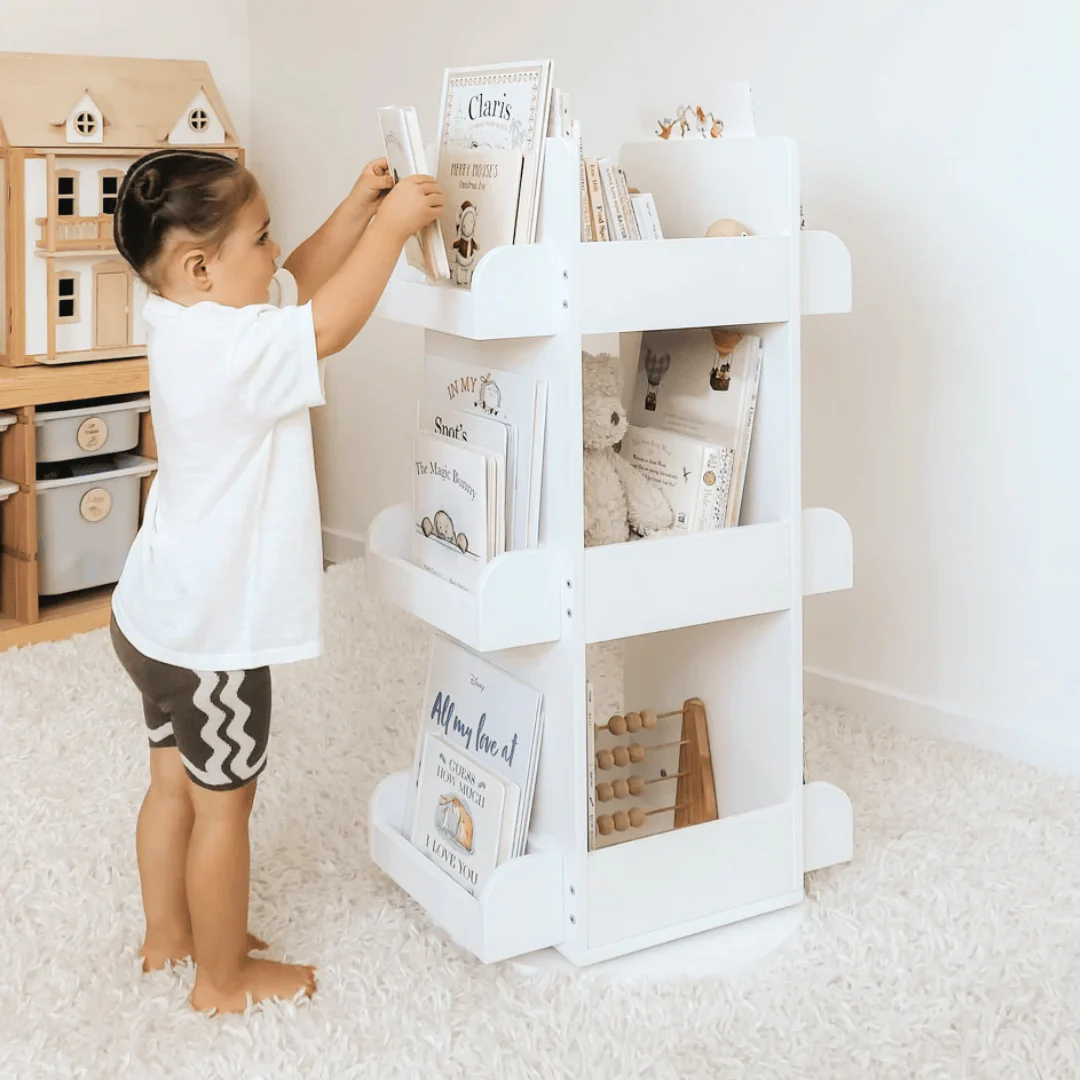 2 in 1 Rotating Bookshelf / Toy Organiser