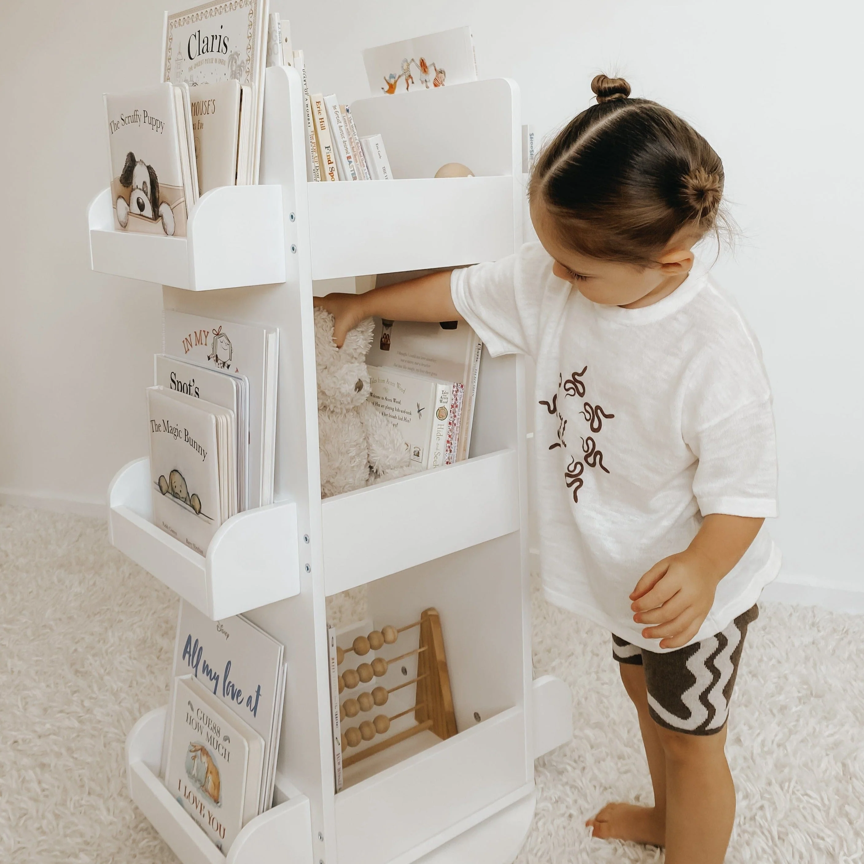 2 in 1 Rotating Bookshelf / Toy Organiser - Image 7