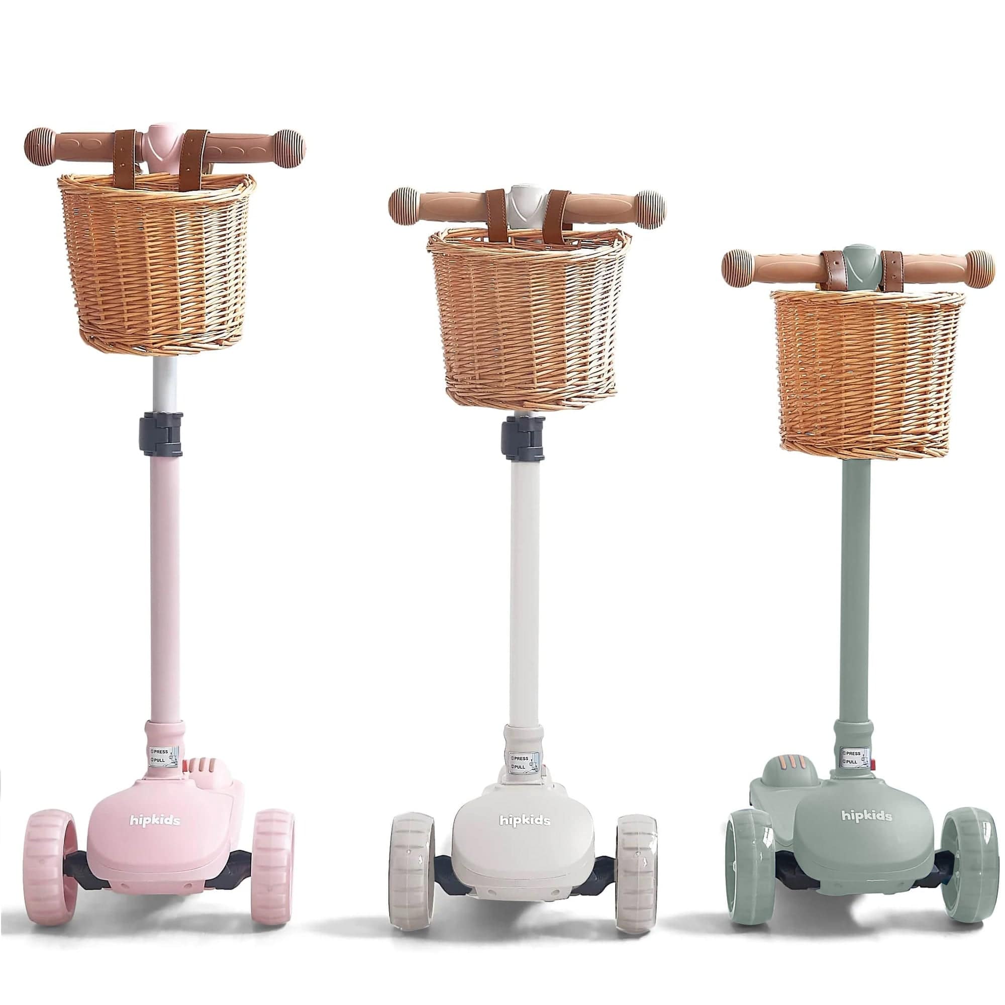 3 Wheel Scooter w/ Wicker Basket - Image 17