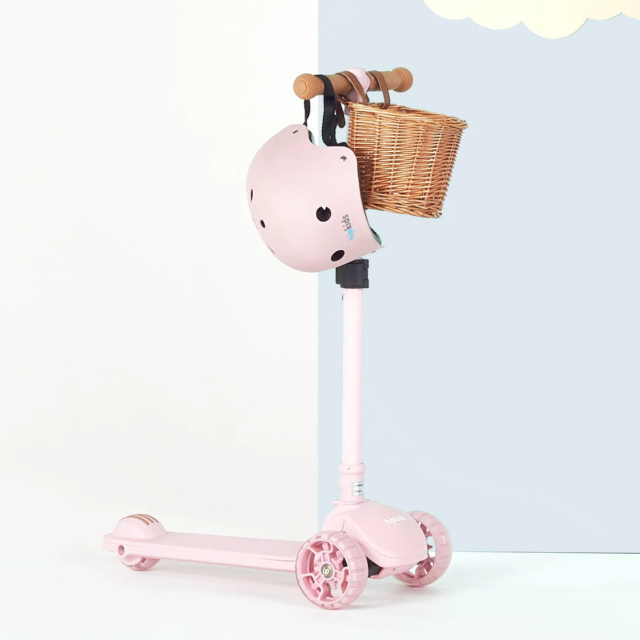 3 Wheel Scooter w/ Wicker Basket - Image 19
