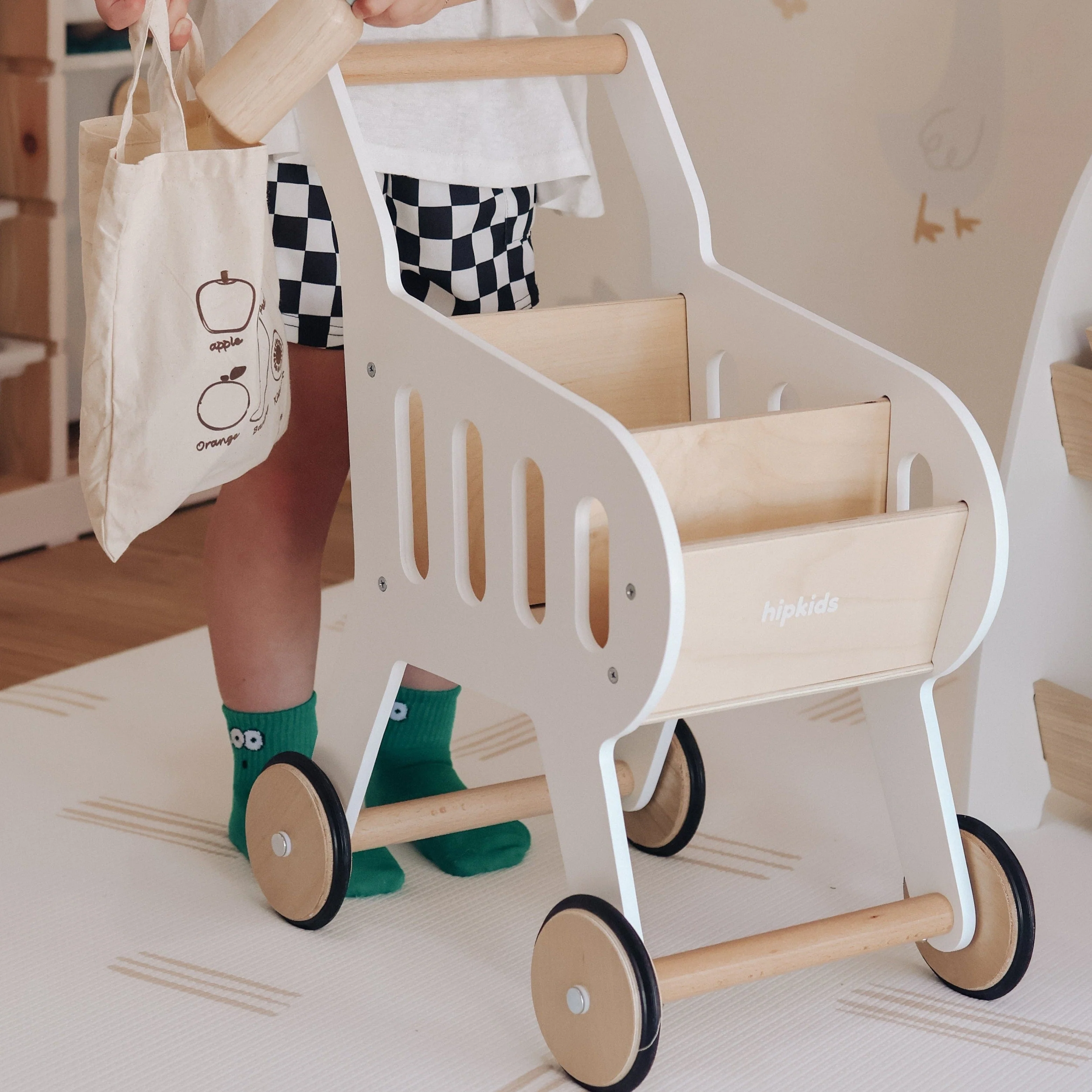 Wooden Toy Shopping Trolley - Image 11