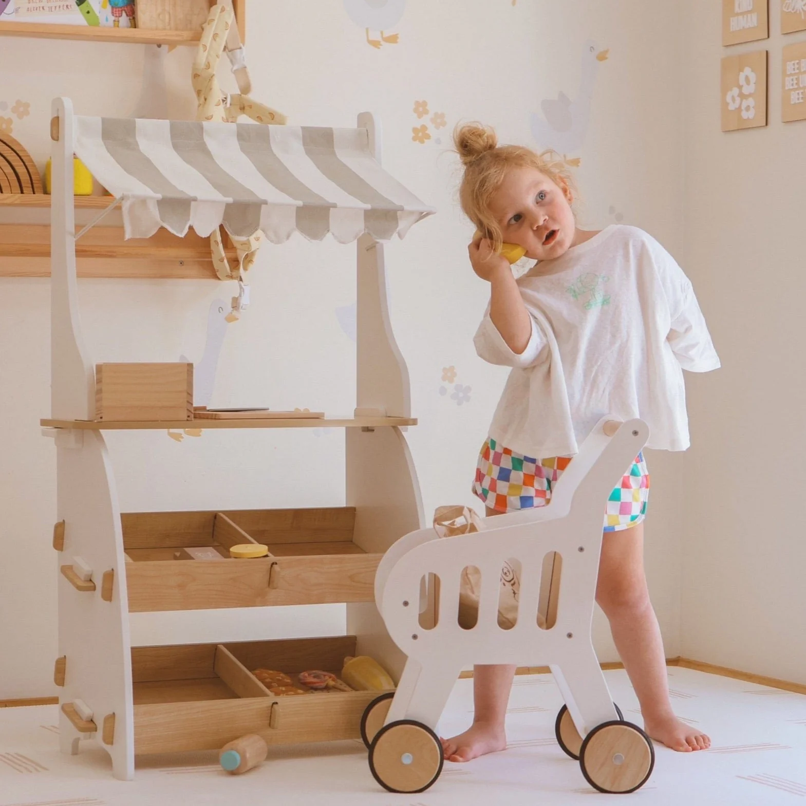 Wooden Toy Shopping Trolley - Image 14