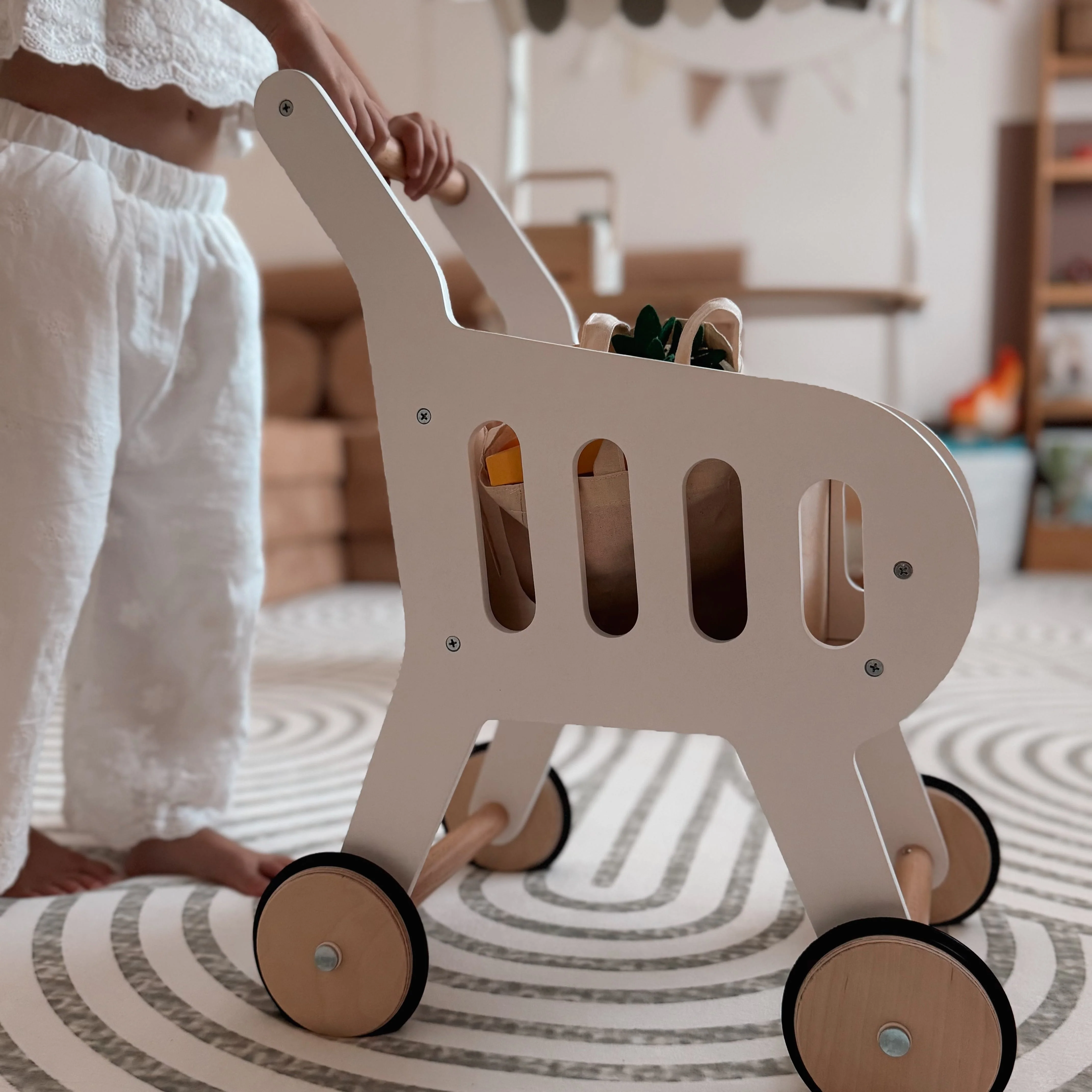 Wooden Toy Shopping Trolley - Image 15
