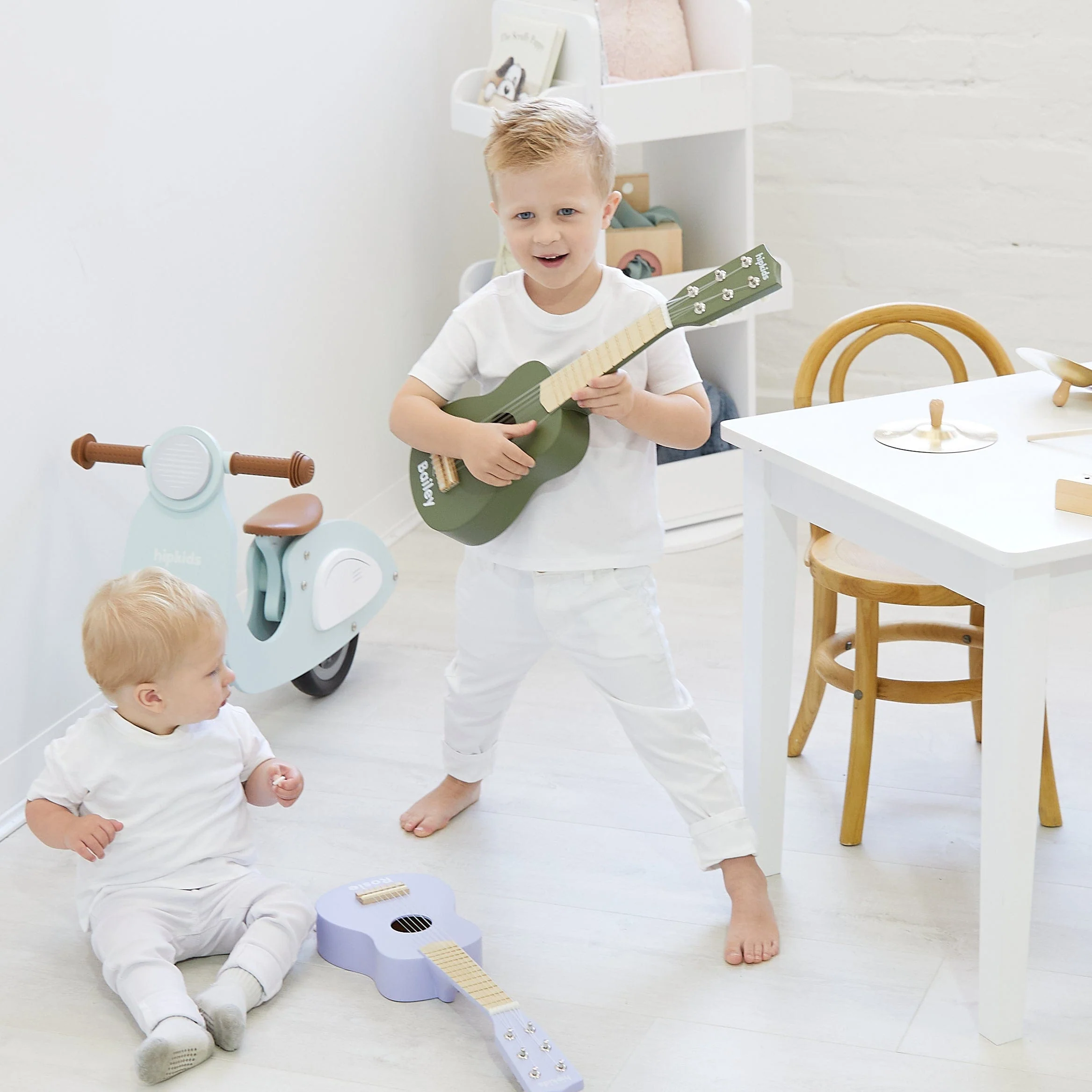 HipKids Wooden Toy Guitar - Image 3
