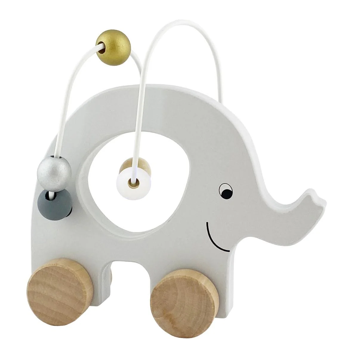 JaBaDaBaDo Pull Elephant with Abacus Silver - Preorder - Image 3