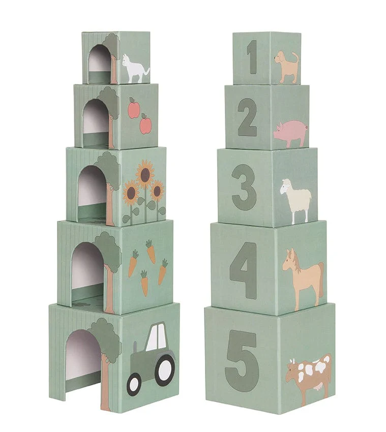 JaBaDaBaDo Stacking Cubes Farm - Preorder - Image 2